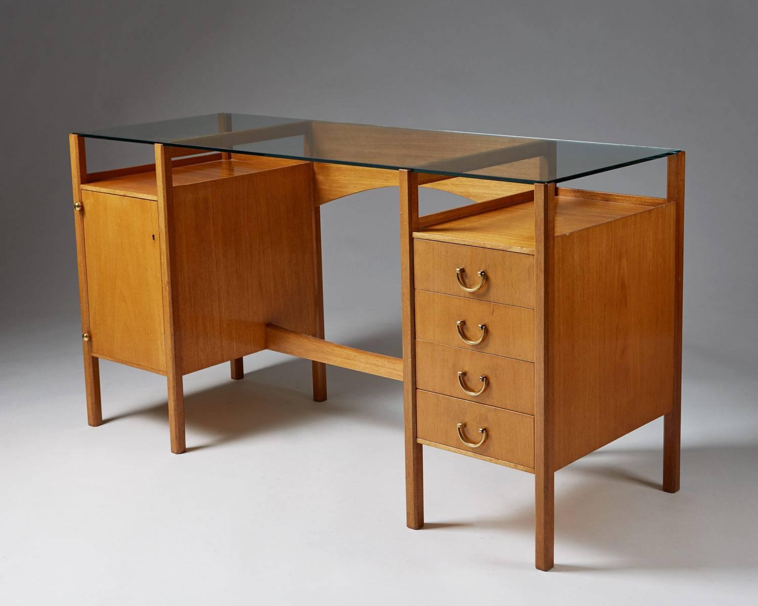 Scandinavian Modern Desk or Dressing Table Designed by Josef Frank for Svenskt Tenn, Sweden, 1950s