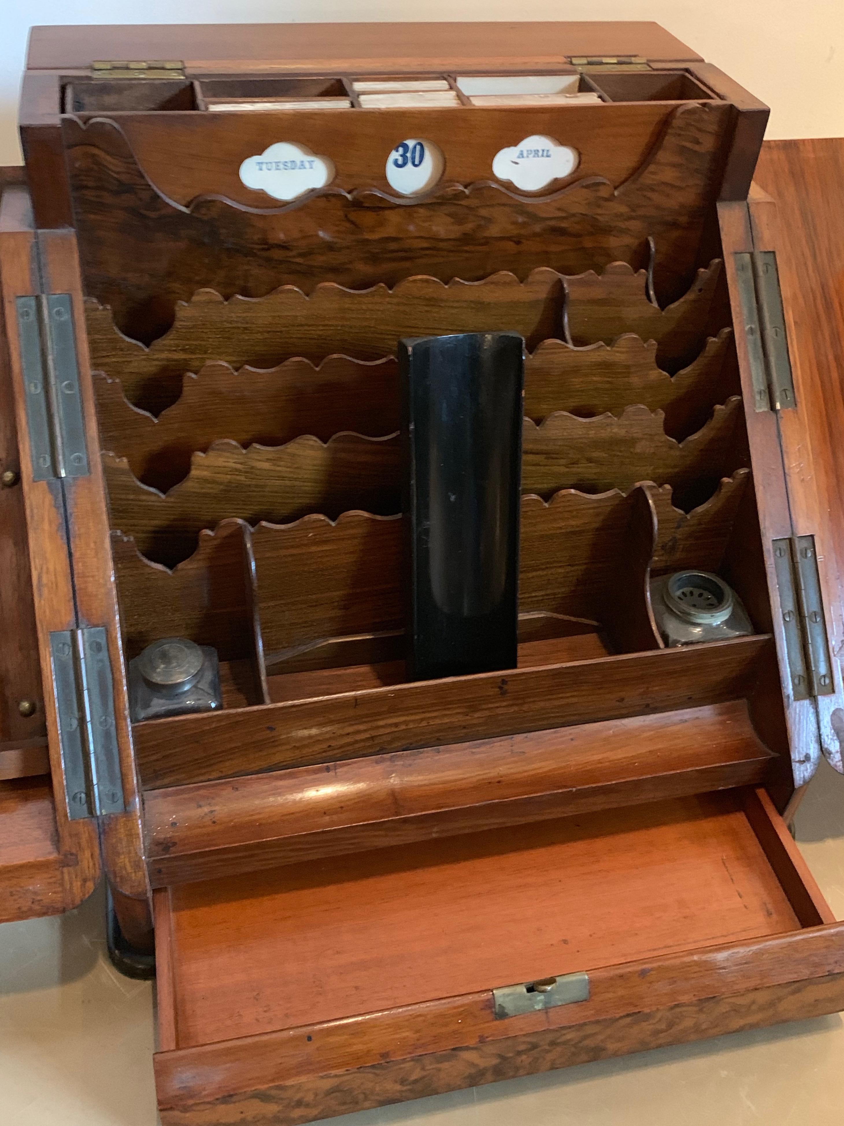 Walnut Desk Organizer, circa 1900