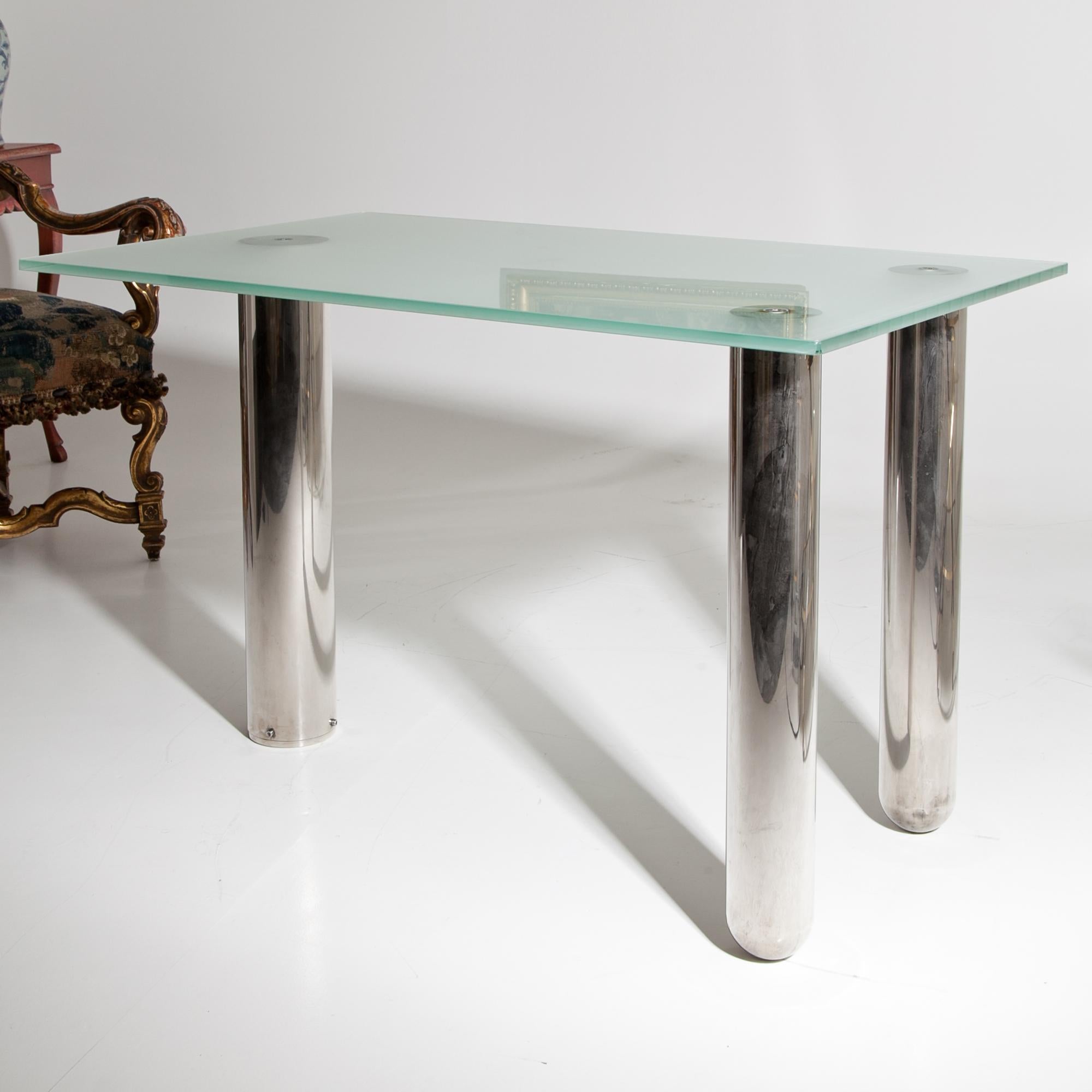 Metalwork Desk, Probably France, Mid-20th Century For Sale