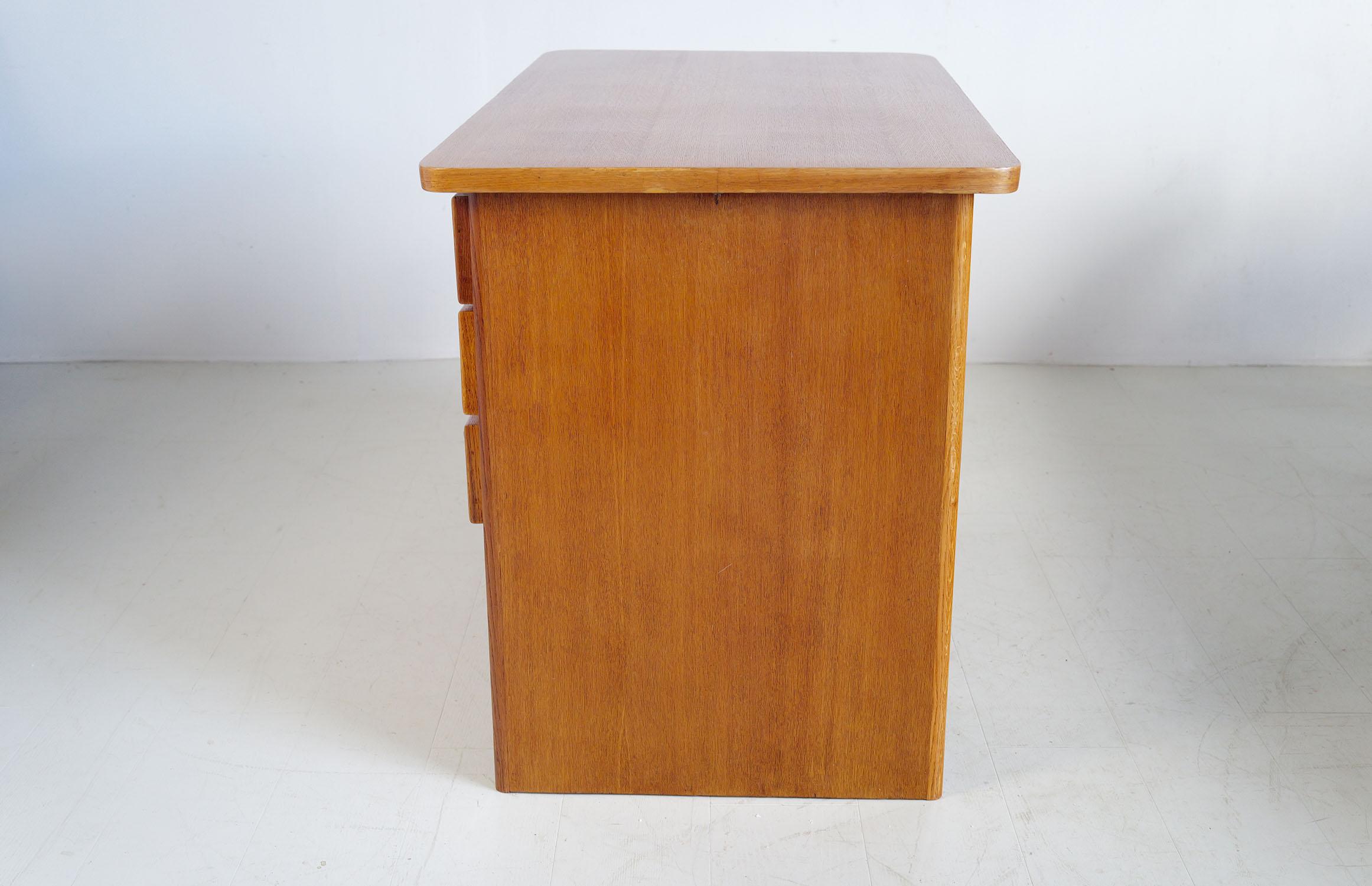 Schreibtisch RG302 von René Gabriel, Frankreich, 1949 (Aluminium) im Angebot