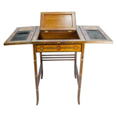 Used Desk, Secretaire, Moorish Inlays