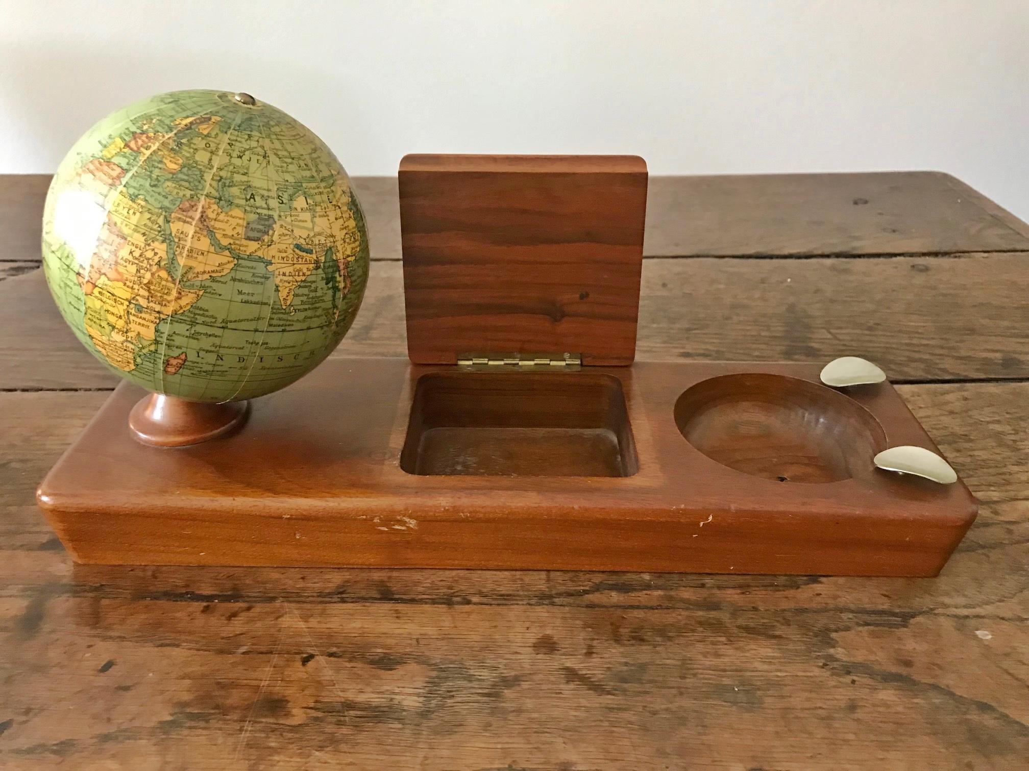 Other Desk Set with a Columbus Globe by Paul Oestergaard, circa 1950 For Sale
