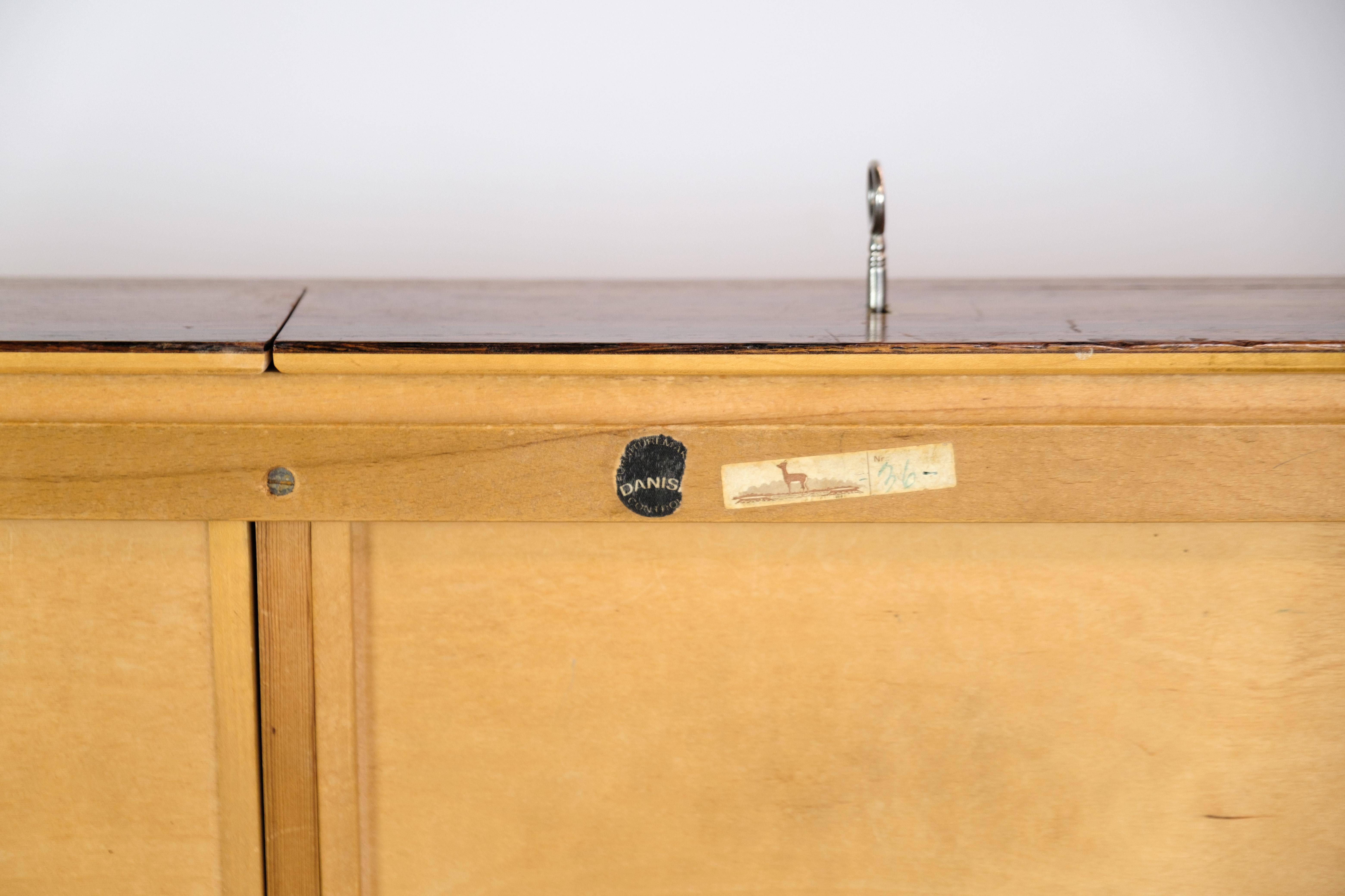 Desk Made In Rosewood By Severin Hansen For Haslev Møbelfabrik From 1960s 10