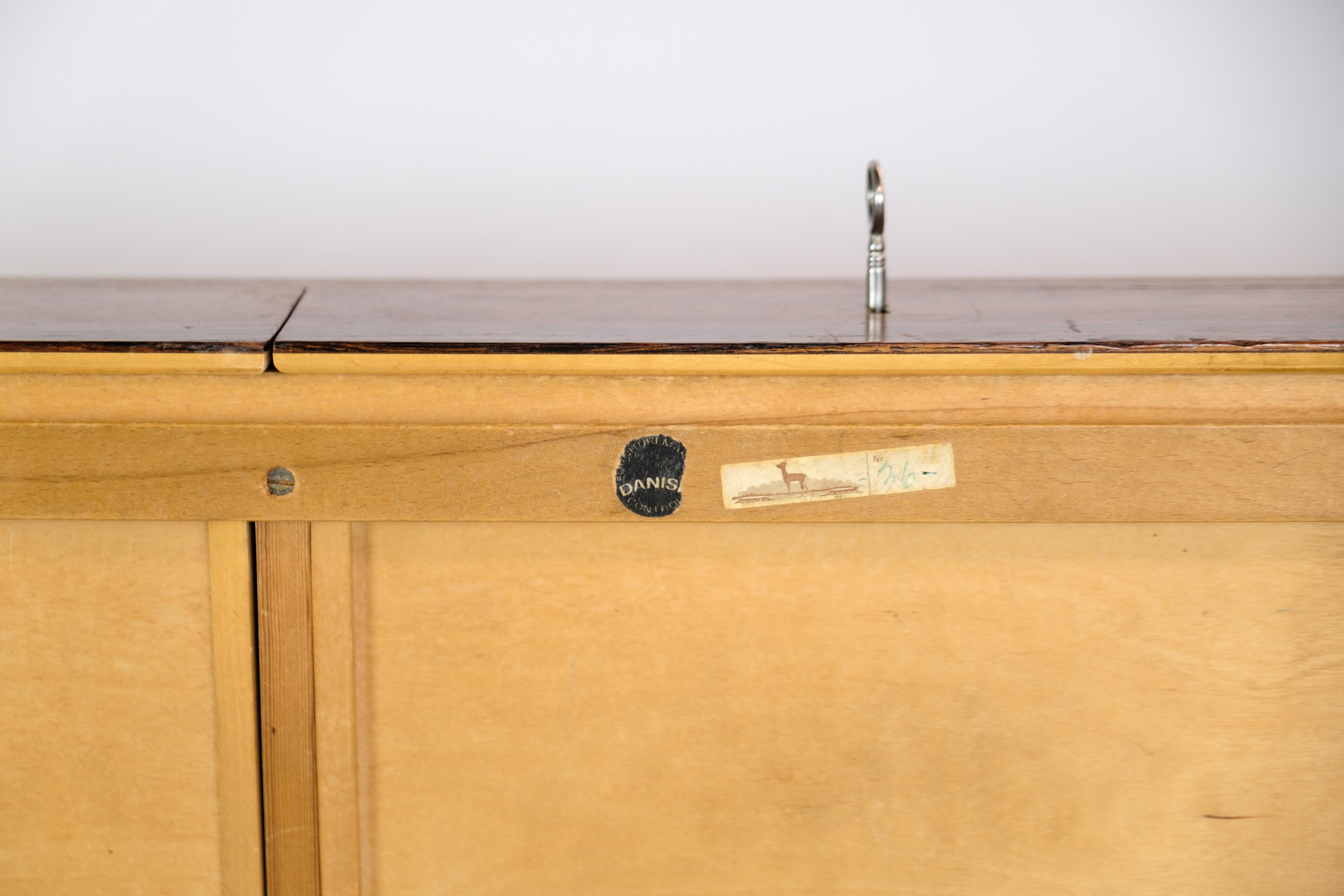 Desk, Severin Hansen, Rosewood, Haslev Møbelfabrik, 1960 For Sale 11