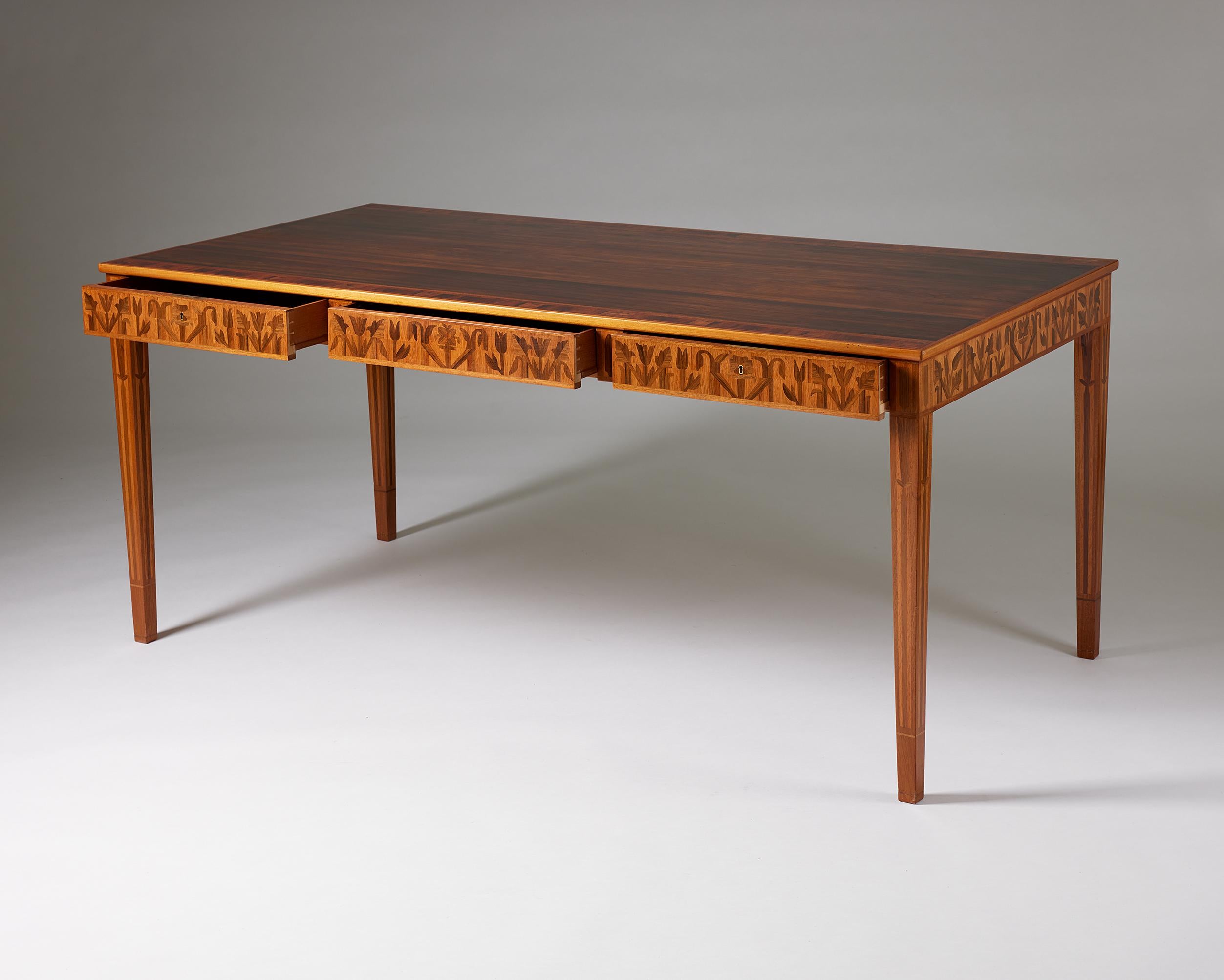 Desk ‘Ståndare’ Designed by Carl Malmsten, Sweden, 1950s-1960s 1