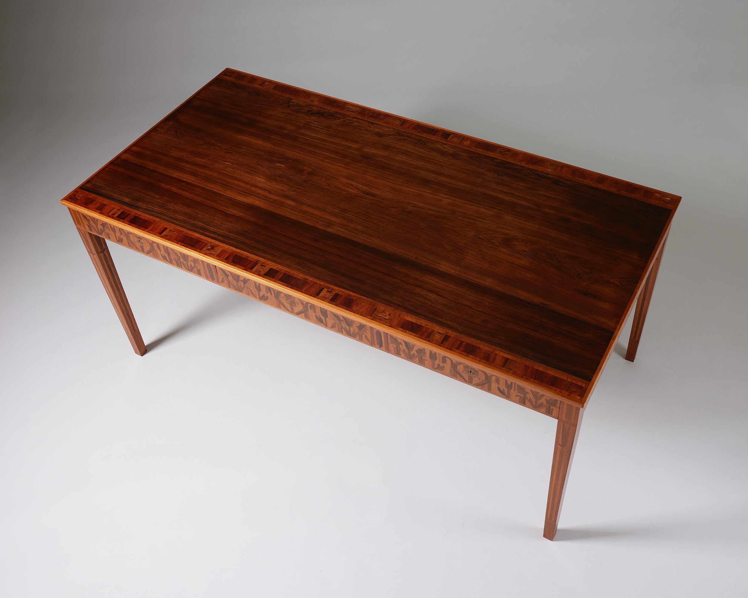 Desk ‘Ståndare’ Designed by Carl Malmsten, Sweden, 1950s-1960s 2