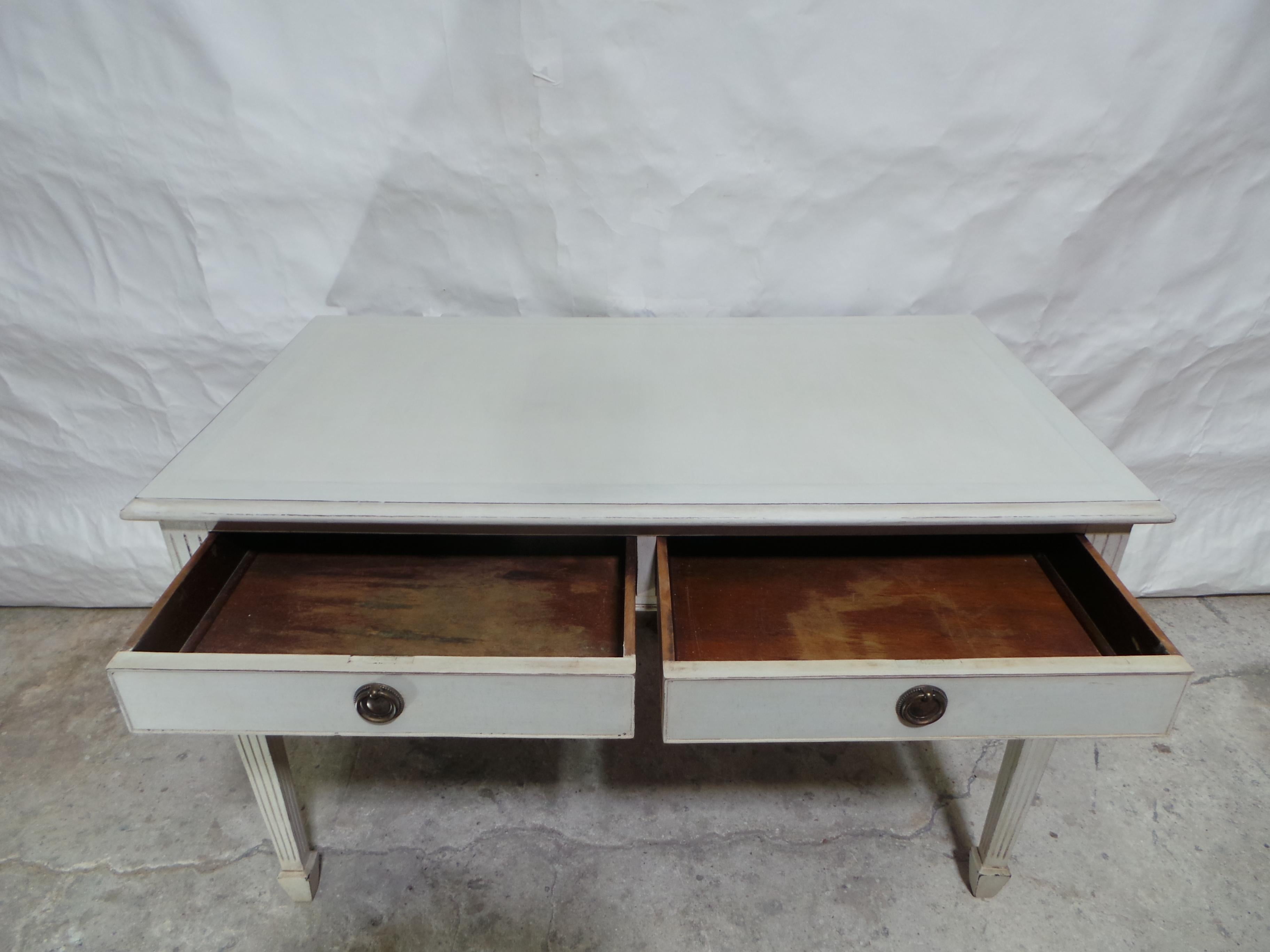 Wood Desk Swedish Gustavian Style For Sale