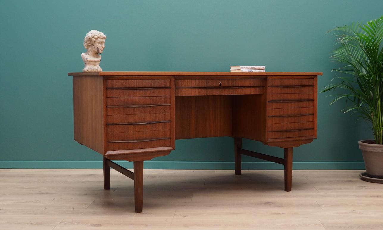 Scandinavian Modern Desk Teak 1960-1970 Danish Design