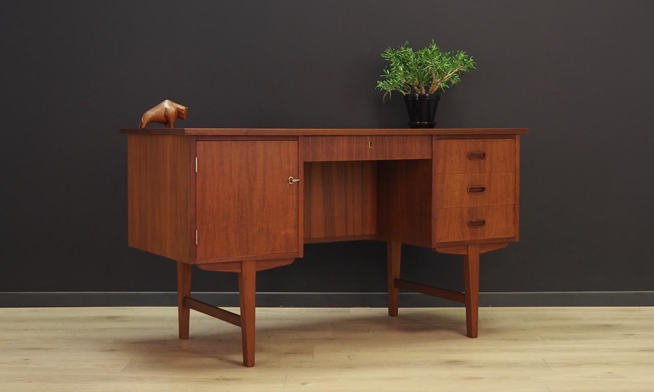 Mid-Century Modern Desk Teak 1960-1970 Vintage