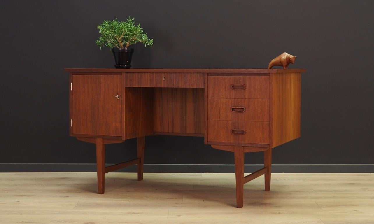 Scandinavian Desk Teak 1960-1970 Vintage