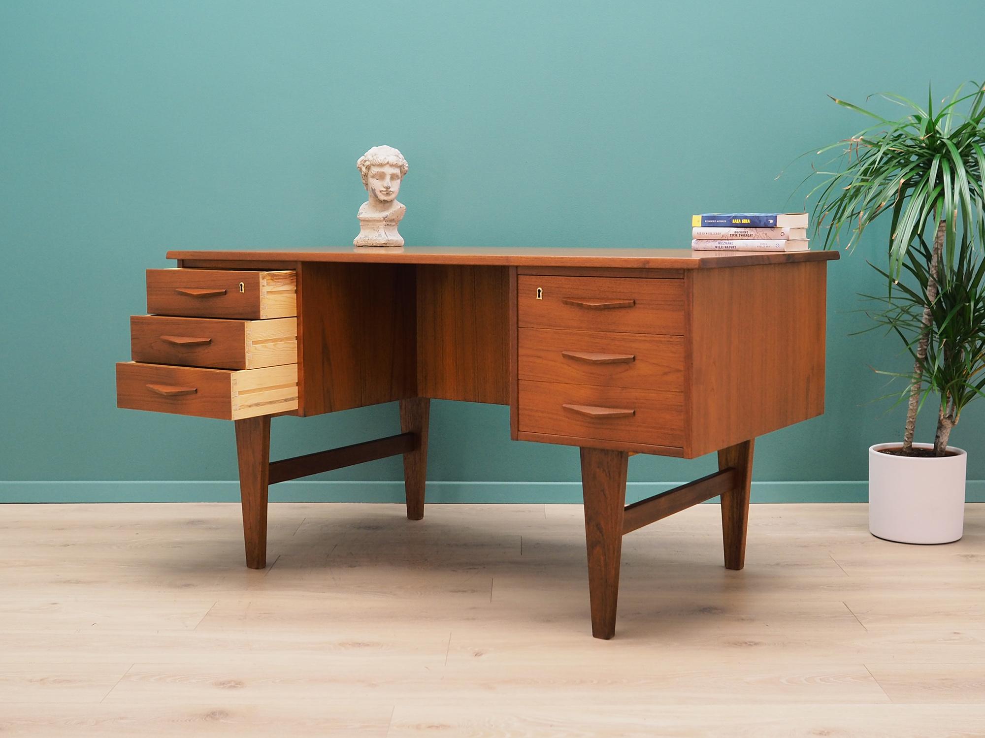Late 20th Century Desk Teak, Danish Design, 1970 For Sale