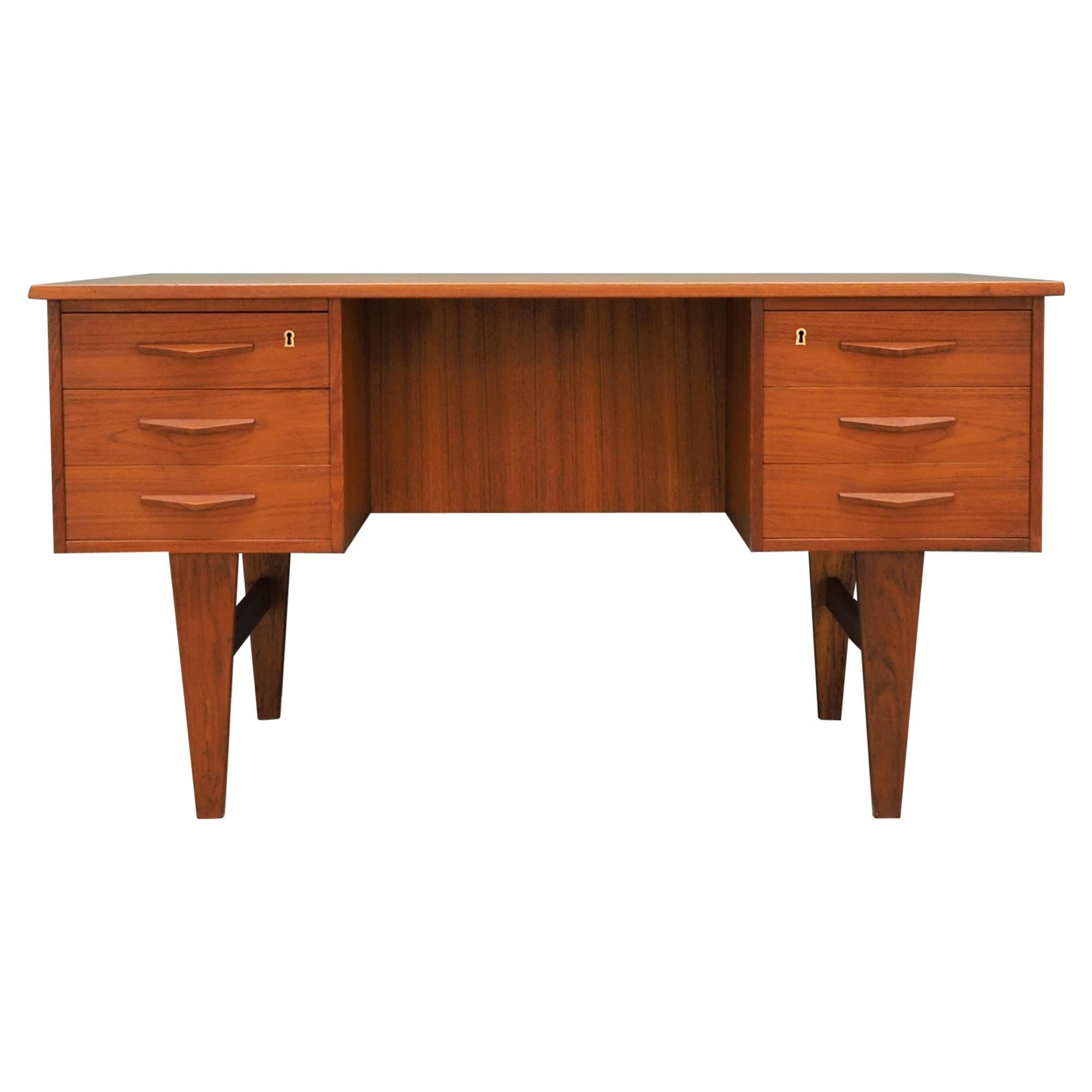 Desk Teak, Danish Design, 1970 For Sale
