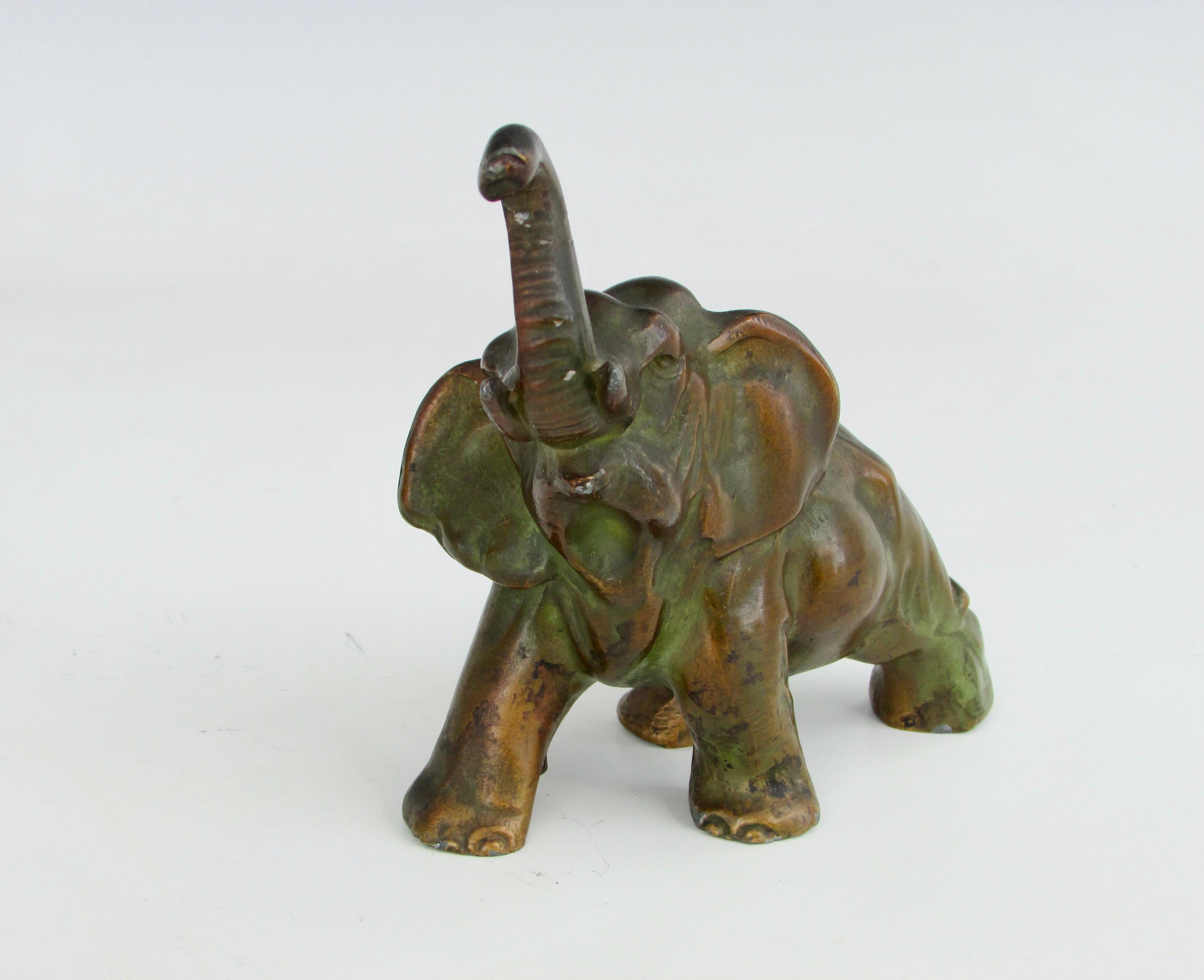 Desk Top Bronze Elephant Sculpture 3
