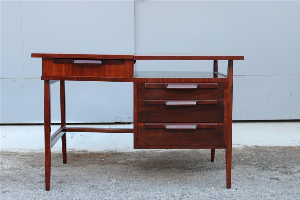 Mid-Century Modern Desk Vanity Beauty Vittorio Dassi Italian Design Mid-Century Geometric Shape