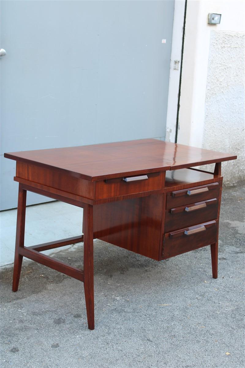 Desk Vanity Beauty Vittorio Dassi Italian Design Mid-Century Geometric Shape In Good Condition In Palermo, Sicily