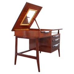 Desk Vanity Beauty Vittorio Dassi Italian Design Mid-Century Geometric Shape