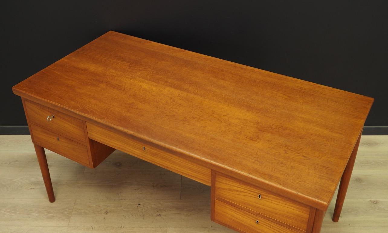Mid-Century Modern Desk Vintage Teak Danish Design