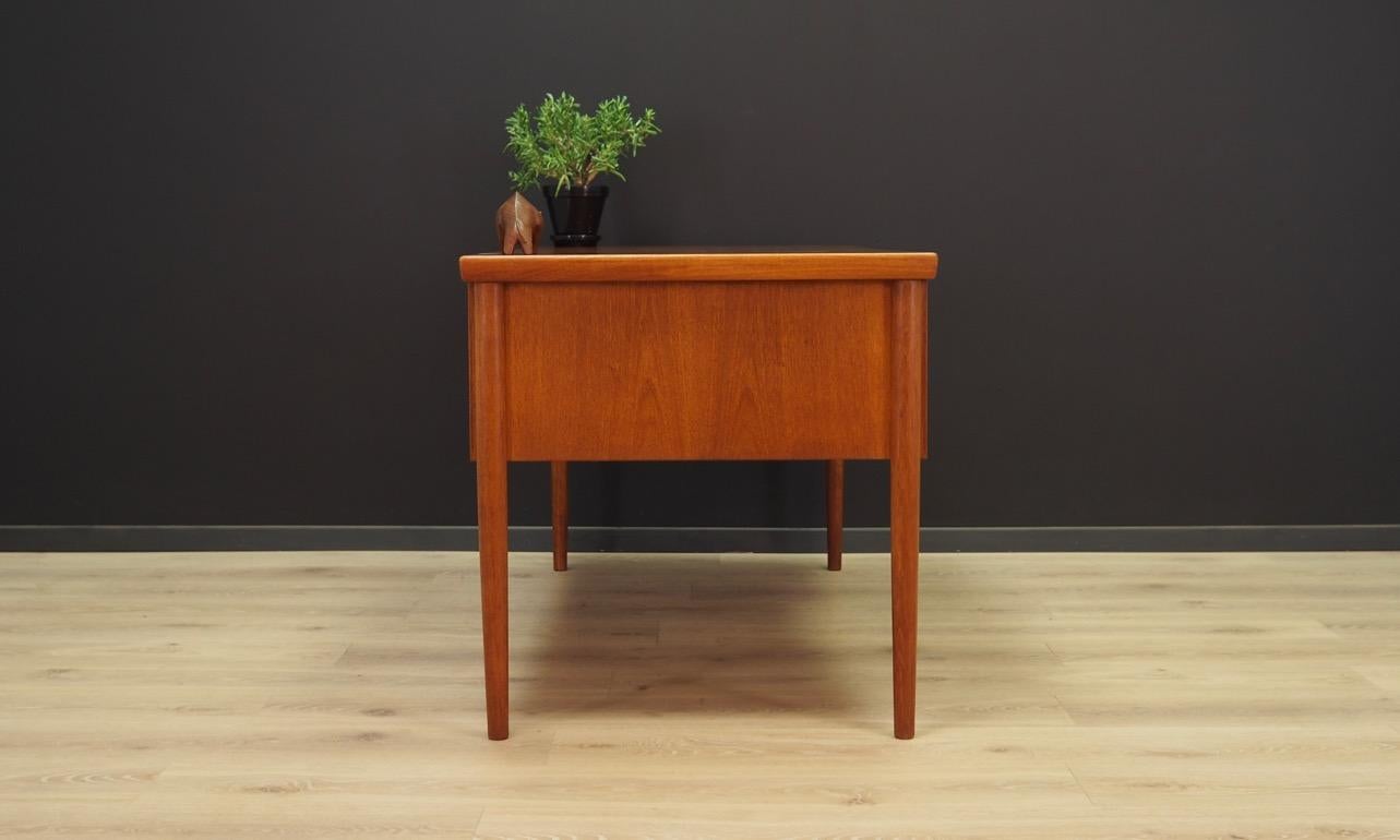 Veneer Desk Vintage Teak Danish Design