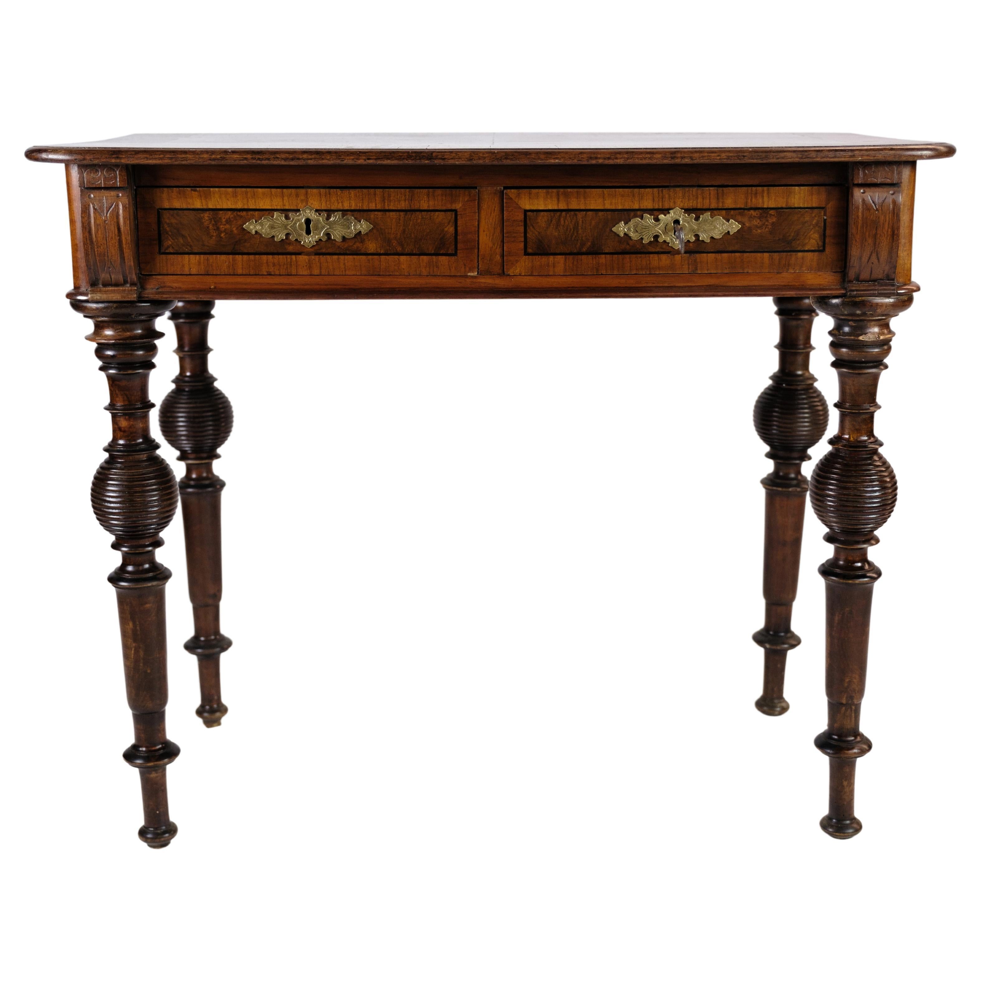 Walnut Floating Desk by Sherman Bertram at 1stDibs