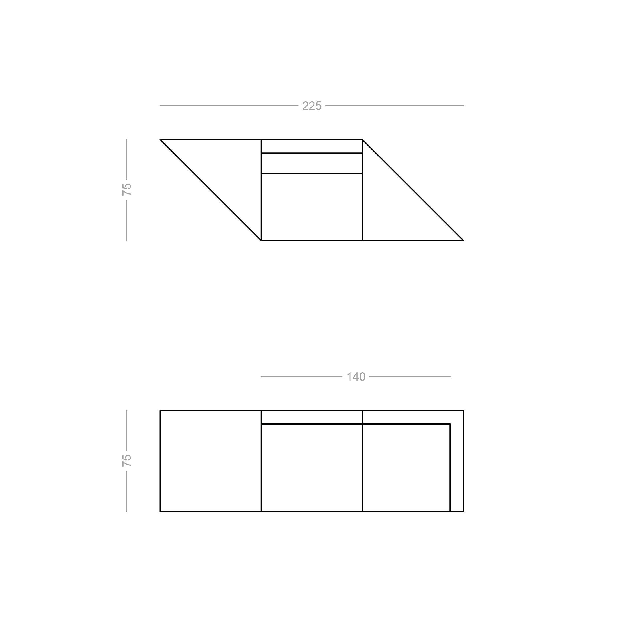 Schreibtisch aus weißem Marmor, 225x75x75cm Trapezform, Deutschland, handgefertigt pc1/1 im Angebot 1