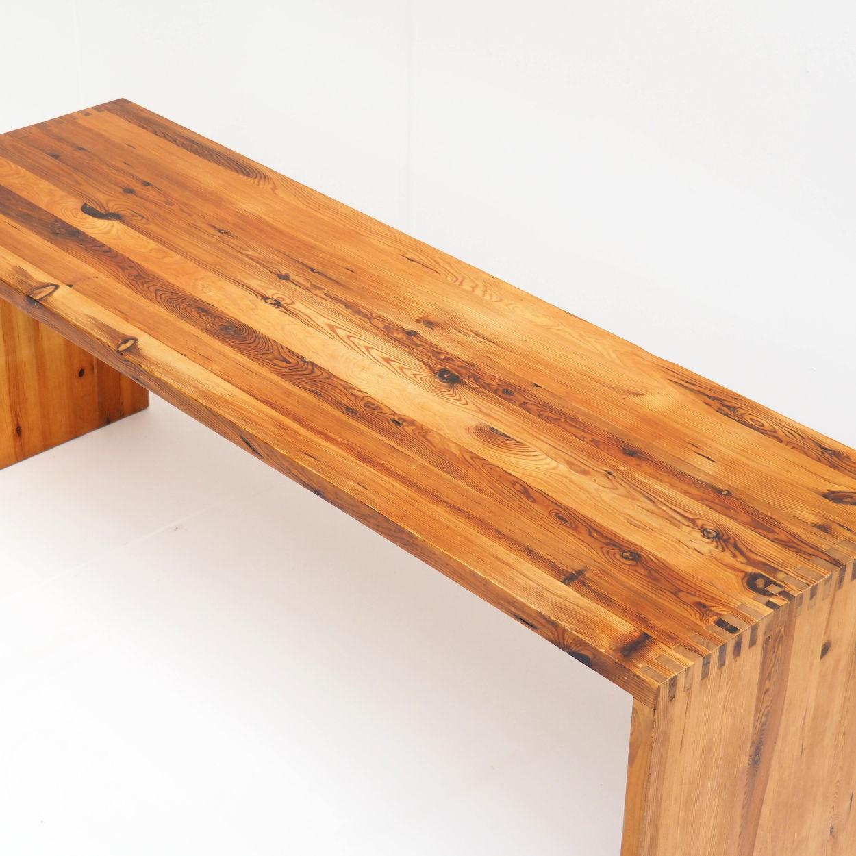 Desk with Drawer Unit in Solid Pine by Dutch Designer Ate Van Apeldoorn In Fair Condition For Sale In Beerse, VAN