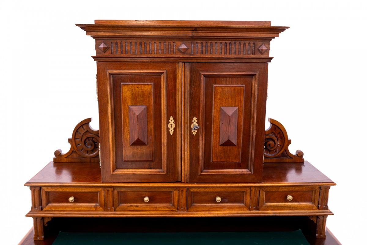 Desk with extension - secretary desk from the end of the 19th century, Northern In Good Condition In Chorzów, PL