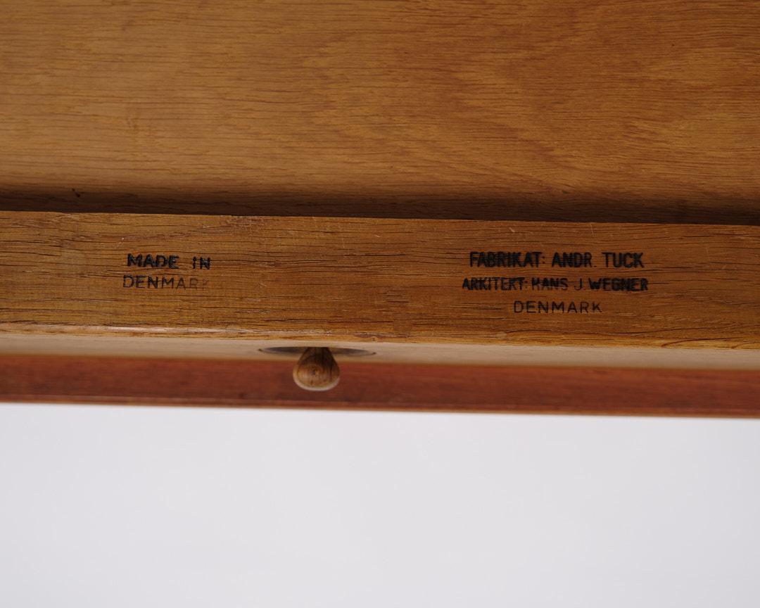 Schreibtisch Mit Klappen Modell AT-305 In Teak & Eiche Von Hans J. Wegner Für Andreas Tuck im Angebot 4