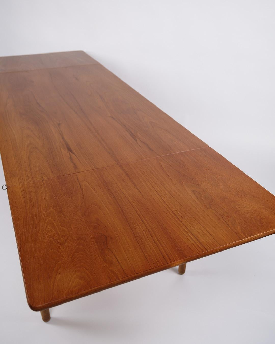 Schreibtisch Mit Klappen Modell AT-305 In Teak & Eiche Von Hans J. Wegner Für Andreas Tuck im Angebot 2