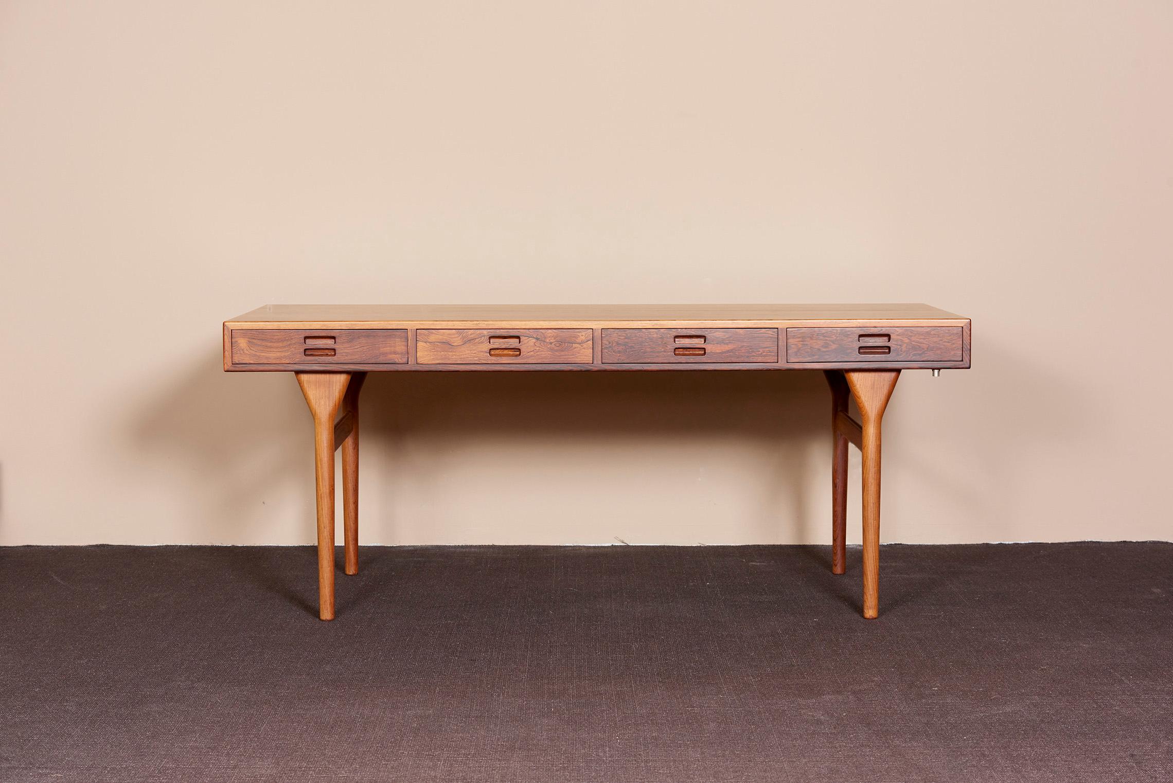 Nanna Ditzel writing desk in excellent condition, designed in 1958 and produced by Soren Willadsen Mobelfabrik.