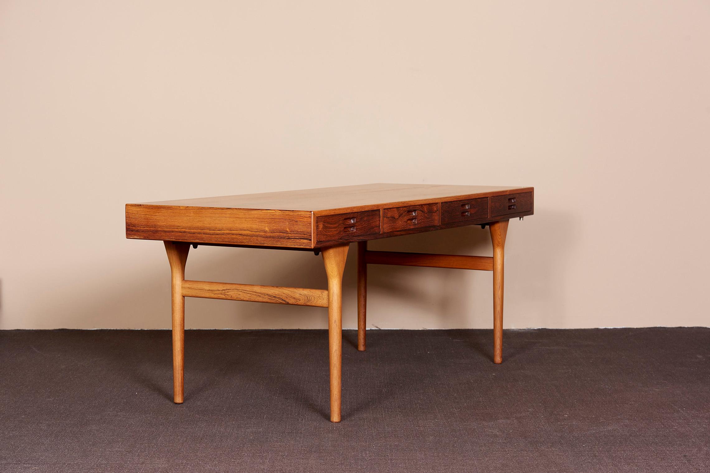 Danish Desk with Four Drawers by Nanna Ditzel, Denmark, 1950s