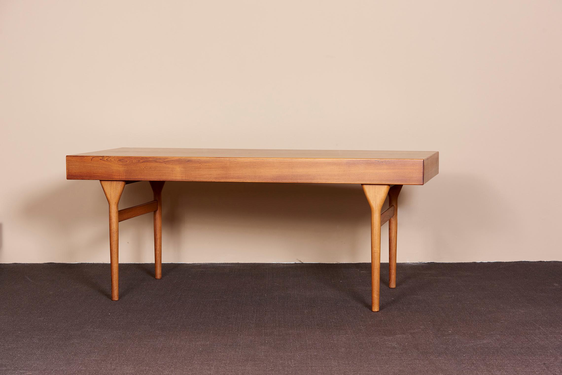Wood Desk with Four Drawers by Nanna Ditzel, Denmark, 1950s