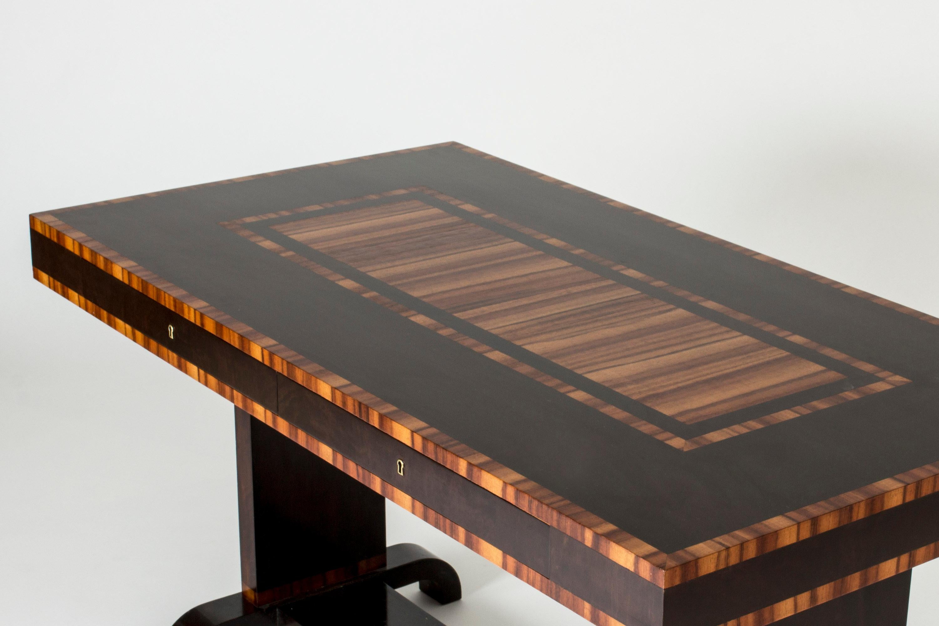 Desk with Inlays, Axel Larsson, Bodafors, Sweden, 1930s 1