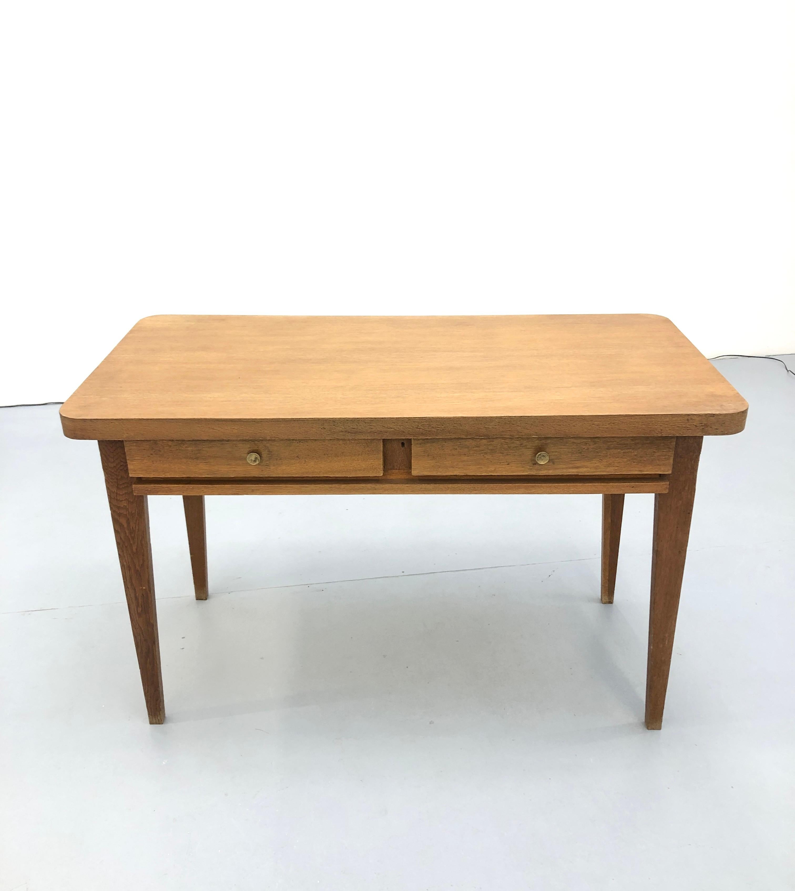 Desk with shelf and drawers by René Gabriel, 1950

This desk is one of the last pieces designed by the greatest designer of the French Reconstruction: René Gabriel (1899-1950). 

René Gabriel (1899 - 1950) is a precursor of French industrial