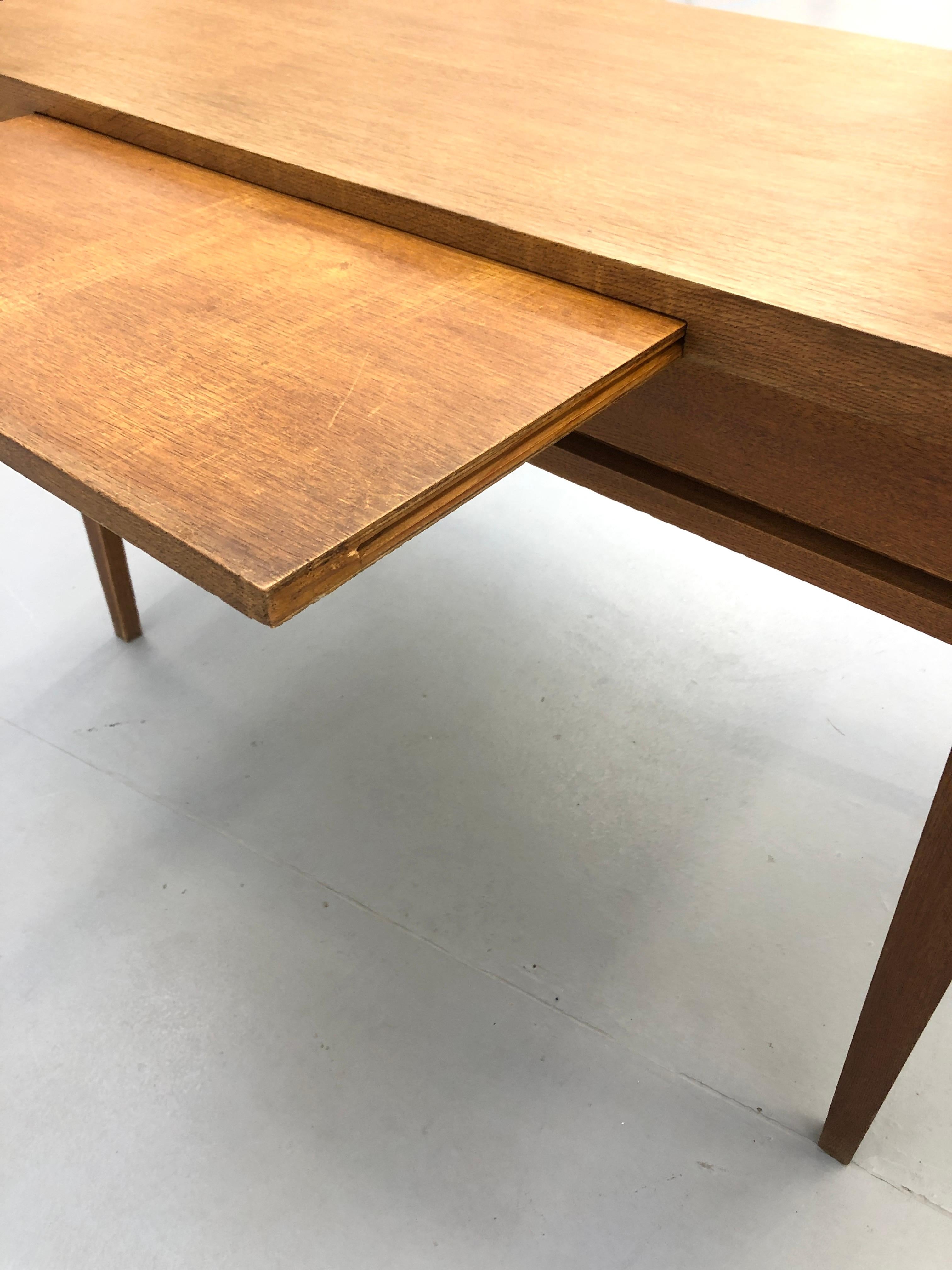 French Desk with Shelf and Drawers by René Gabriel, 1950 For Sale