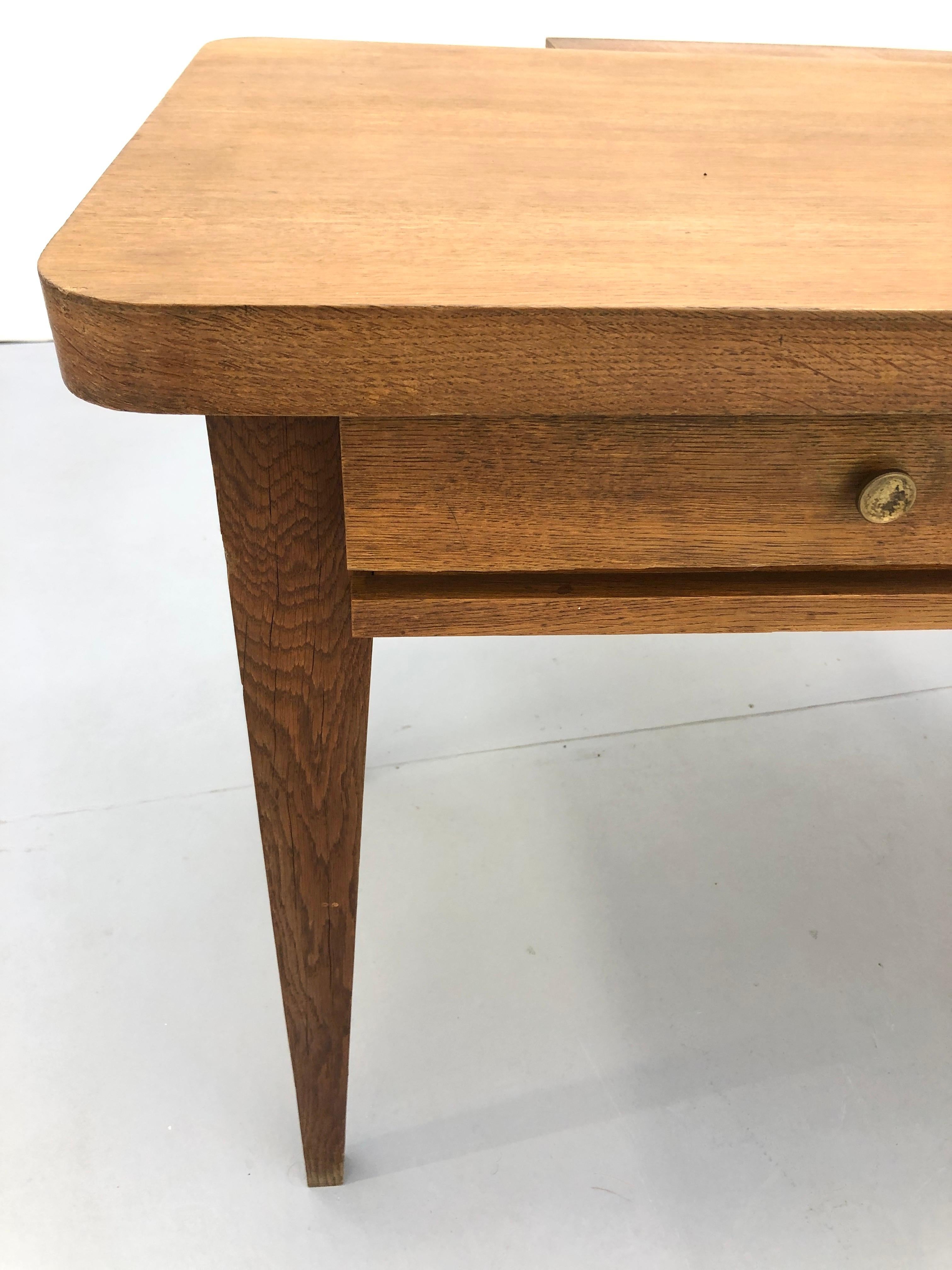 Desk with Shelf and Drawers by René Gabriel, 1950 In Good Condition For Sale In PARIS, FR
