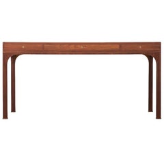 Desk with Three Drawers in Walnut Probably Produced in Denmark