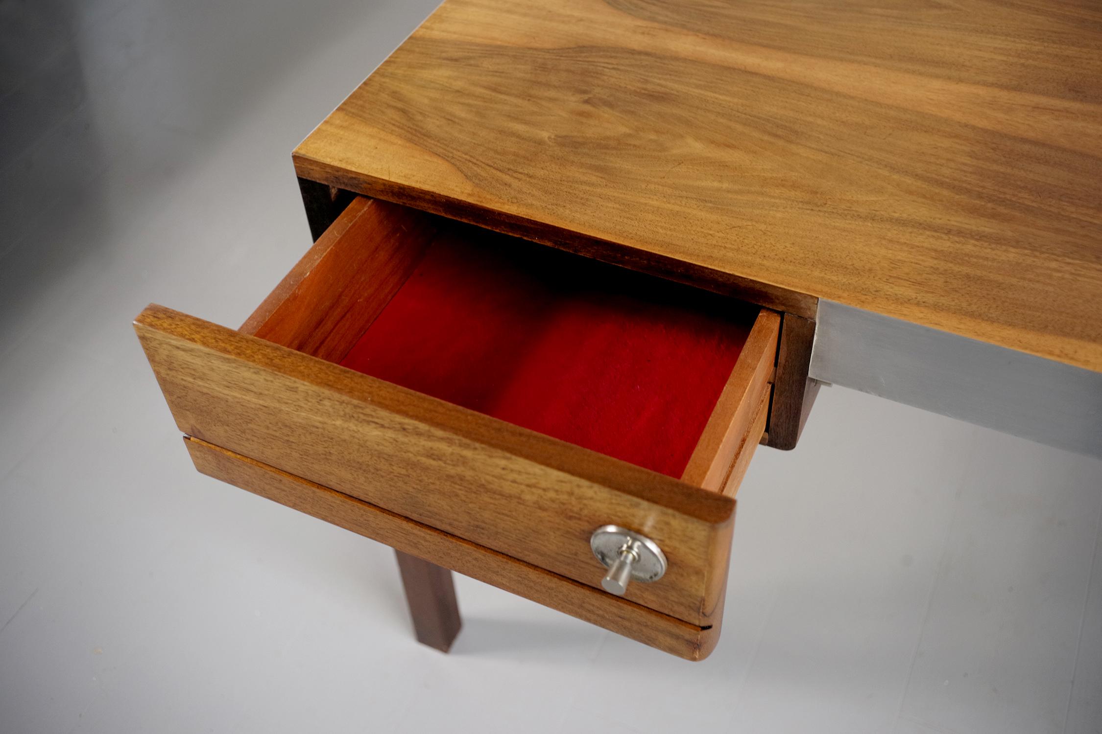 Mid-20th Century Desk with Two Drawers, France, 1960