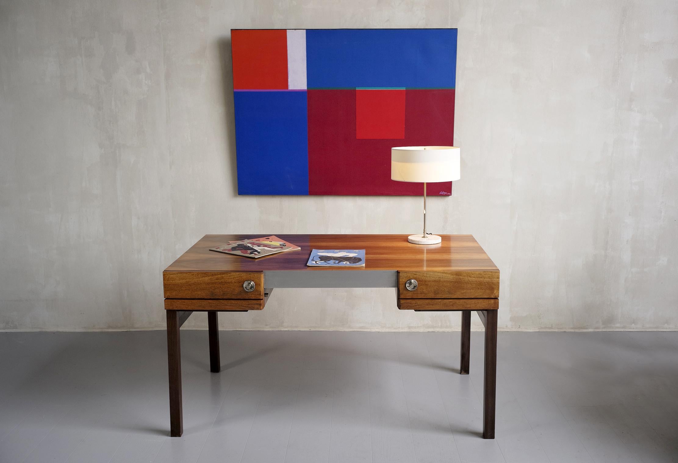 Desk with Two Drawers, France, 1960 2