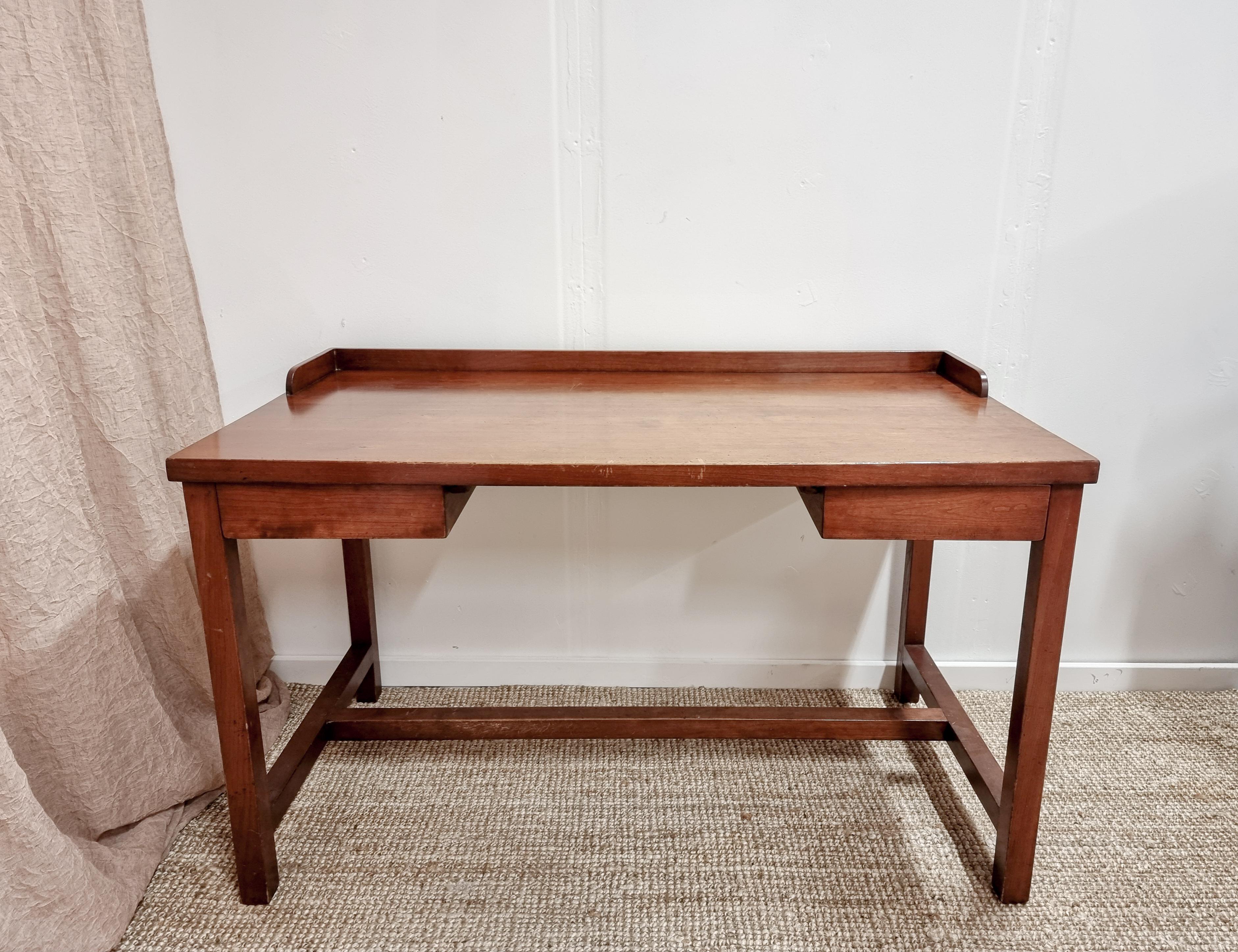 Swedish Desk, Wooden Nails, Well-Crafted, Scandinavian / Mid-Century Modern For Sale