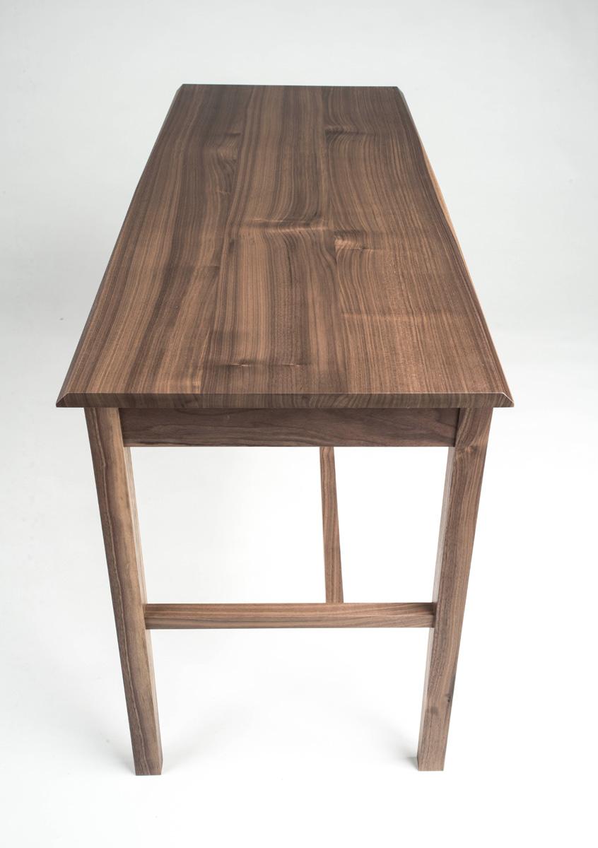 Hand-Crafted Desk, Writing Table, Office, Walnut, Modern, Hardwood, Semigood Design For Sale