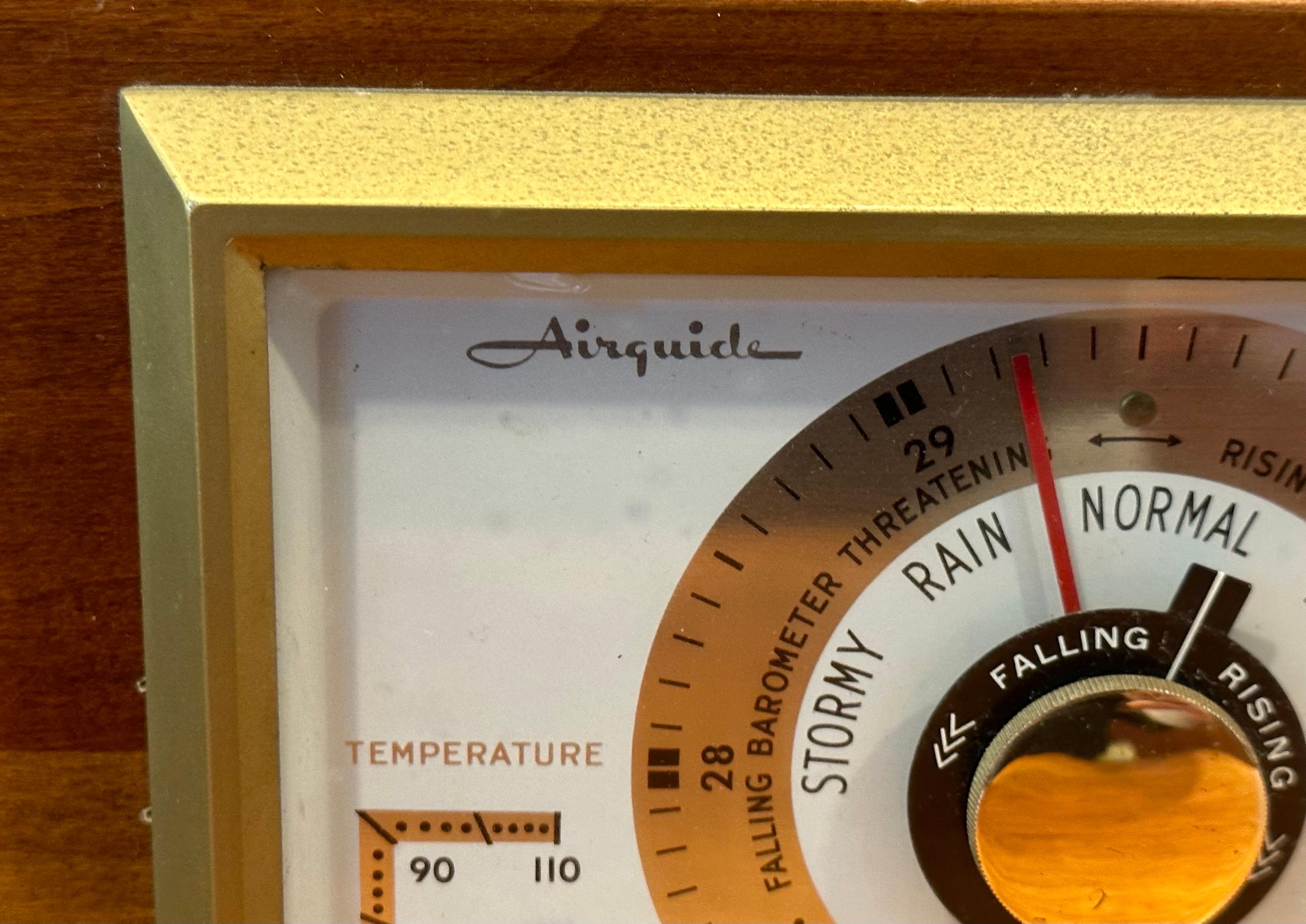 Baromètre de bureau/station météo par Airguide Instrument Company en vente 4