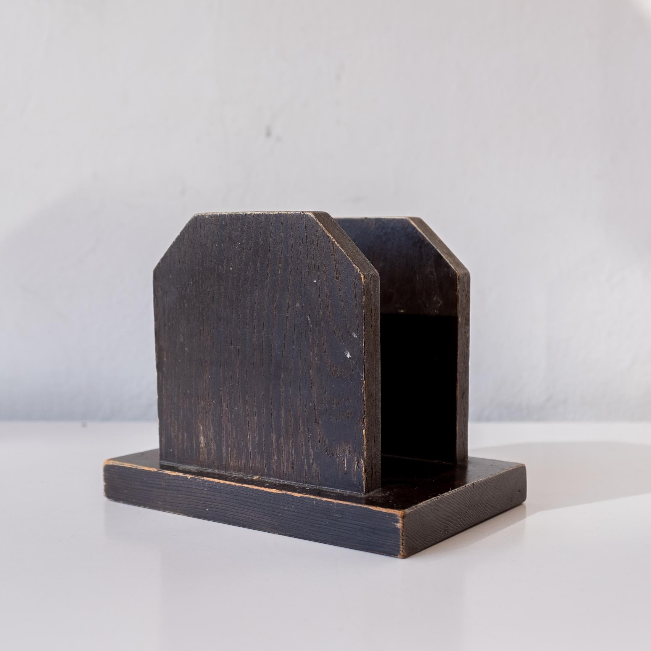 Wood Desktop Book or Mail Holder by John Lloyd Wright