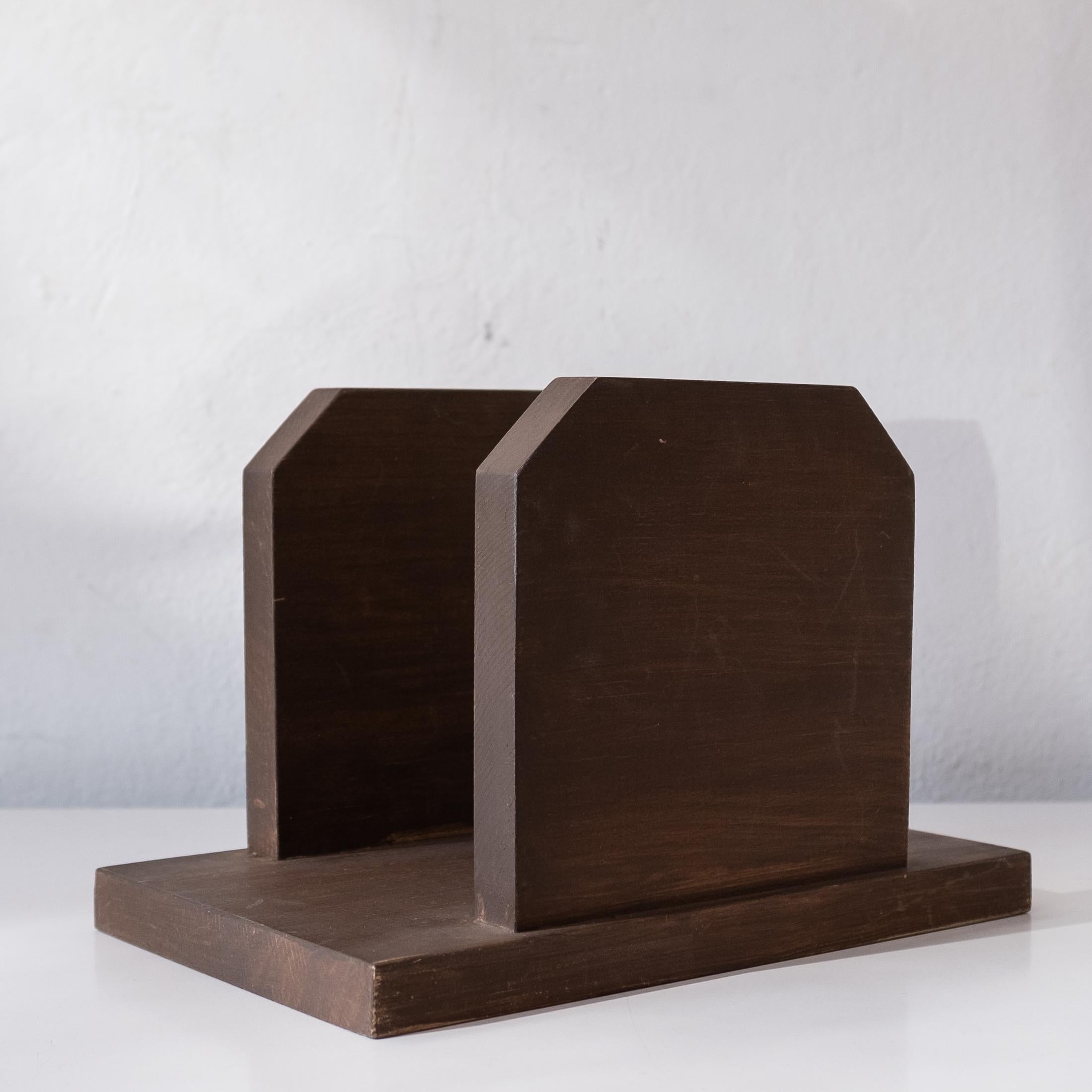 Wood Desktop Book or Mail holder by John Lloyd Wright For Sale