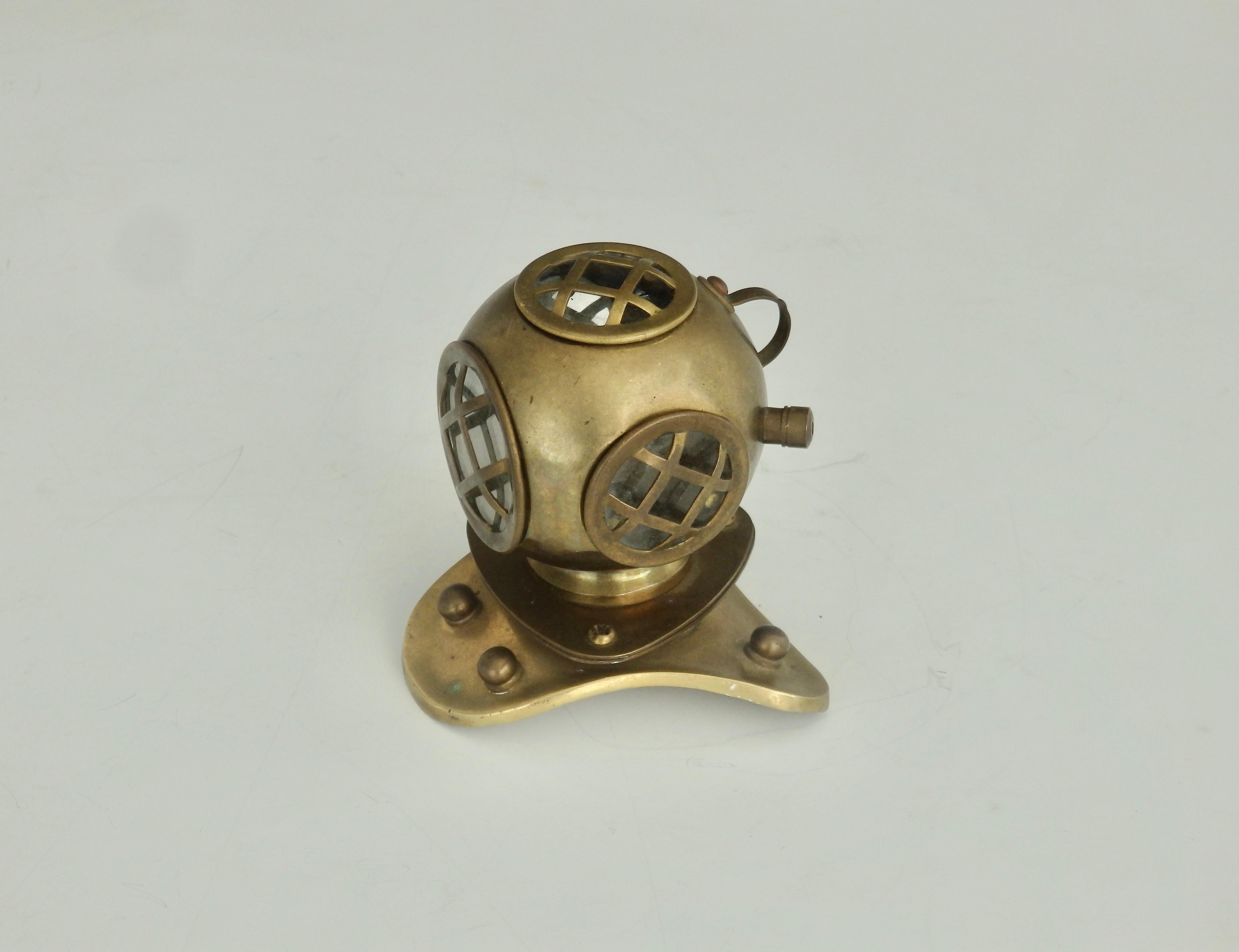 Machine Age Desktop Brass Diving Bell