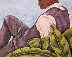 Enmarcado por Follaje (El Renacimiento) - Siglo XXI, Contemporáneo, Figurativo, Hombre