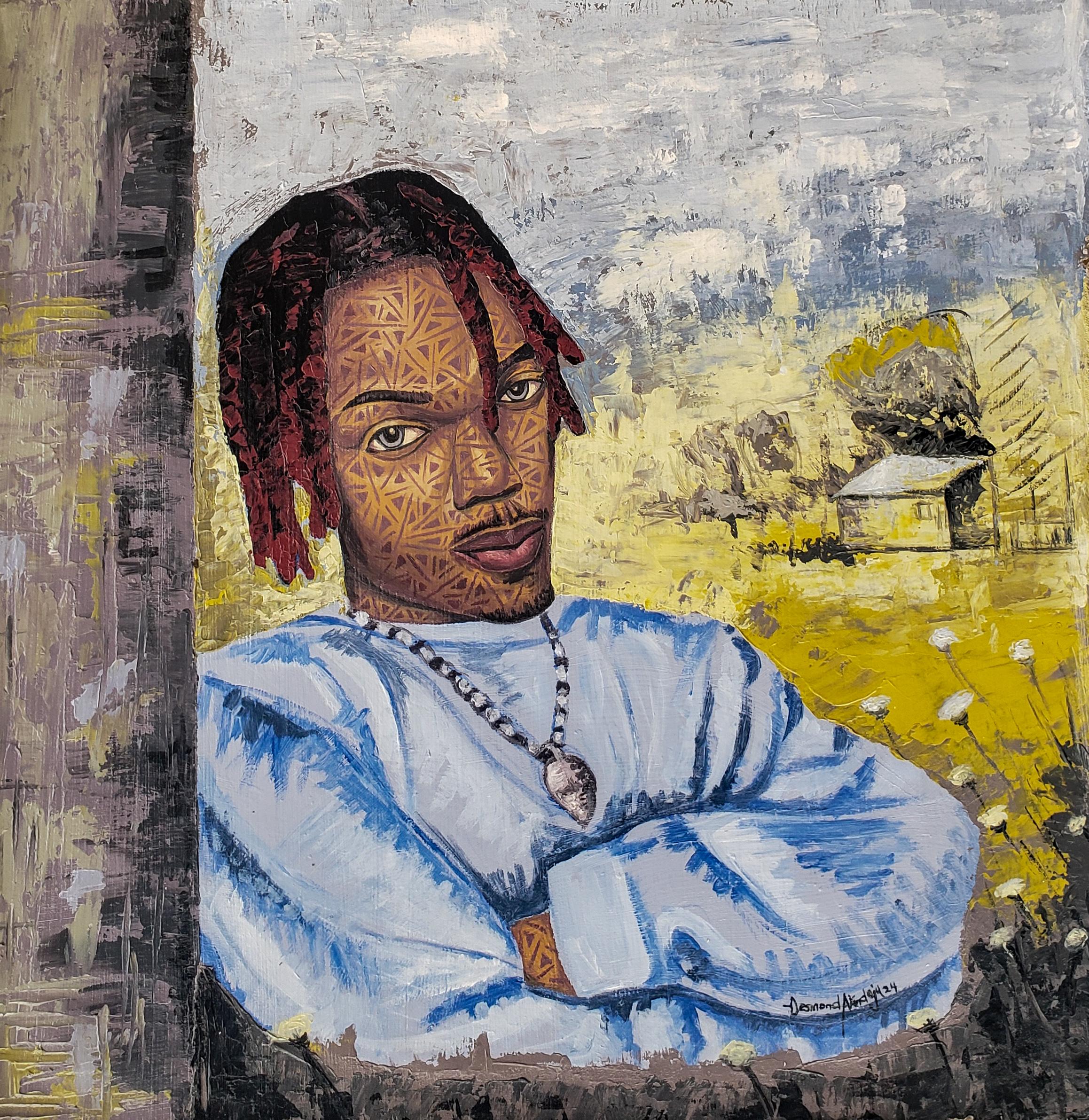 Desmond Akindoju Portrait Painting - Hut of Hope