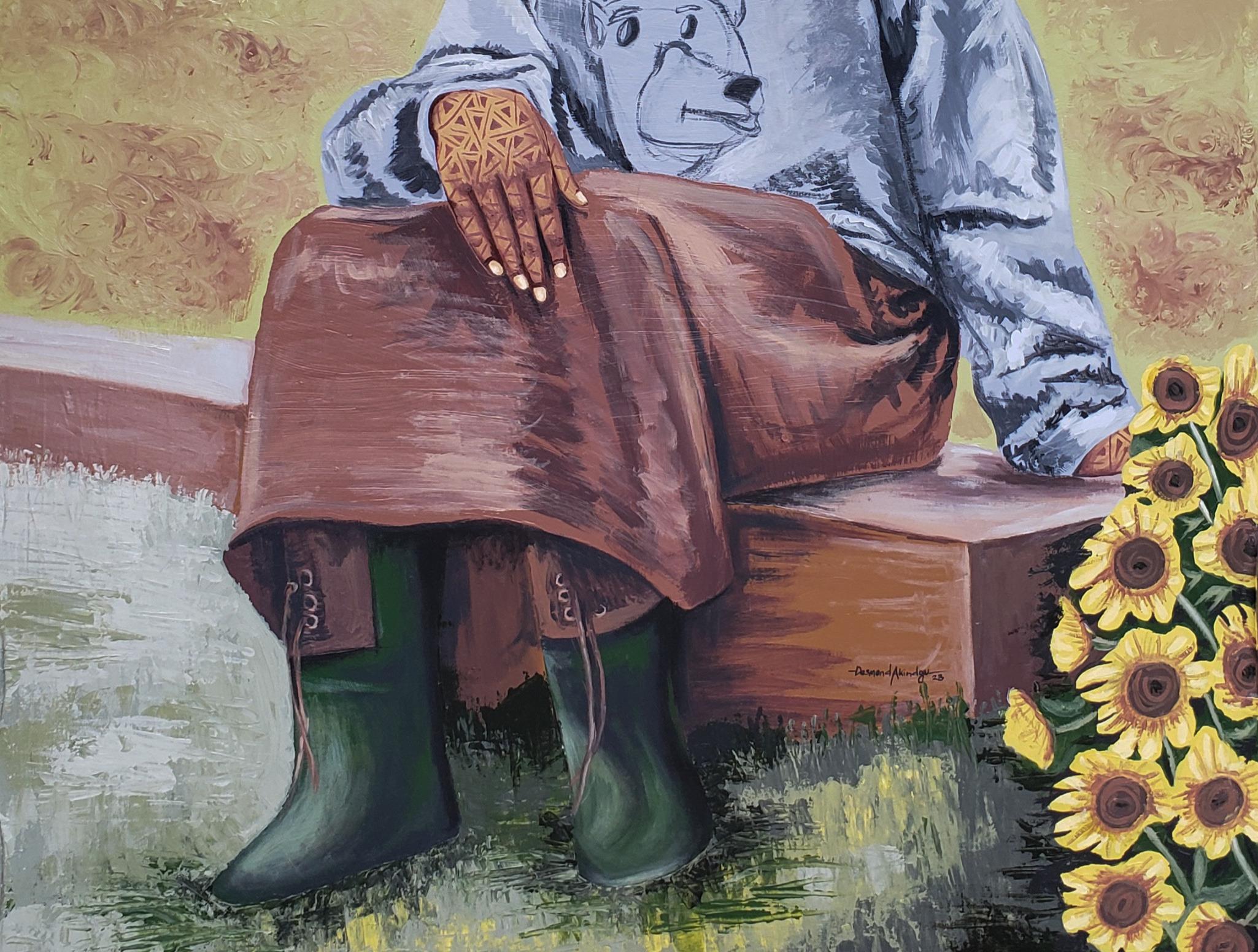 Wiese Reise  (Expressionismus), Painting, von Desmond Akindoju