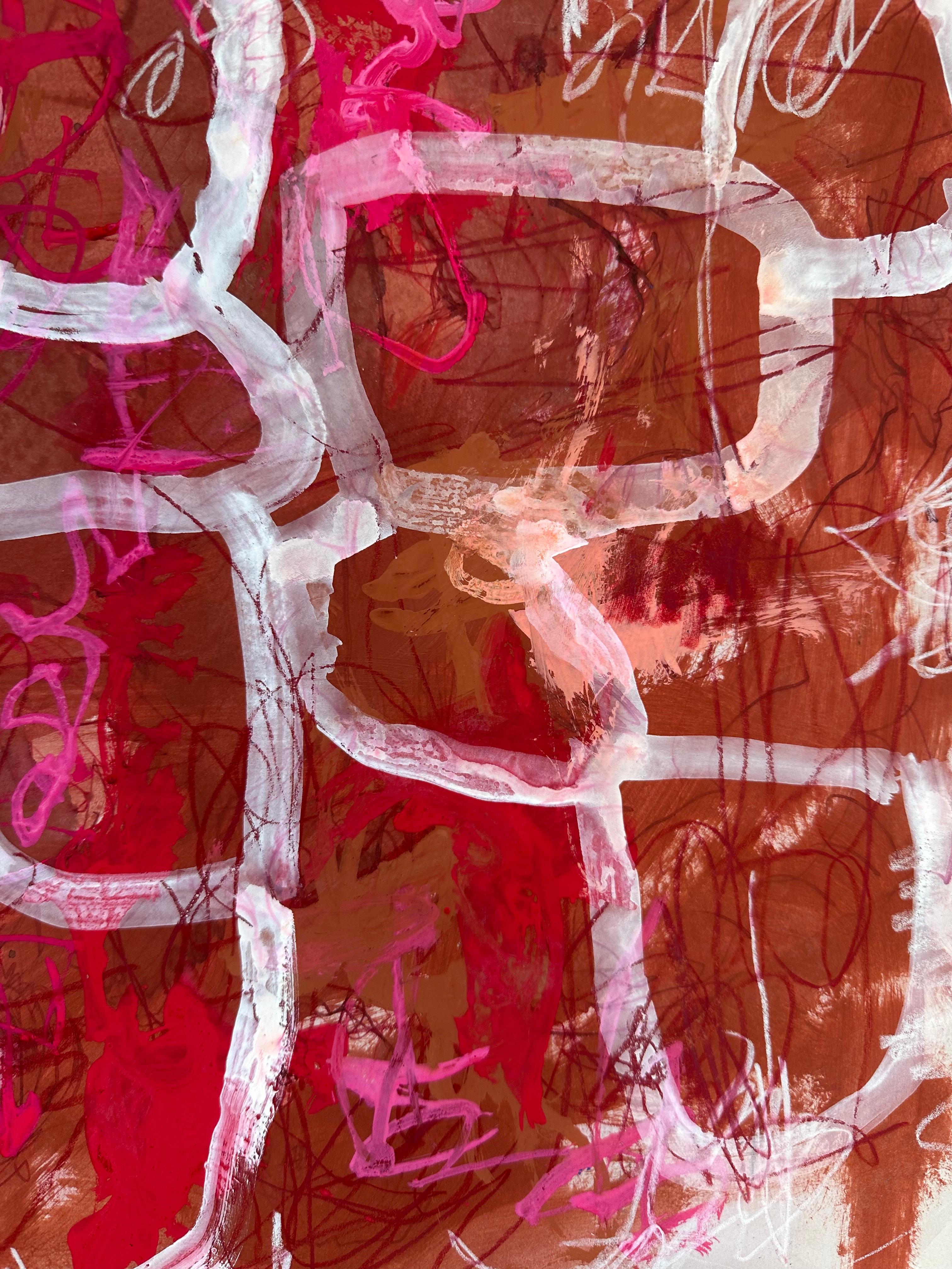 Quadro espressionista astratto senza titolo - Mixed Media Art Espressionismo astratto di Desmond McLean