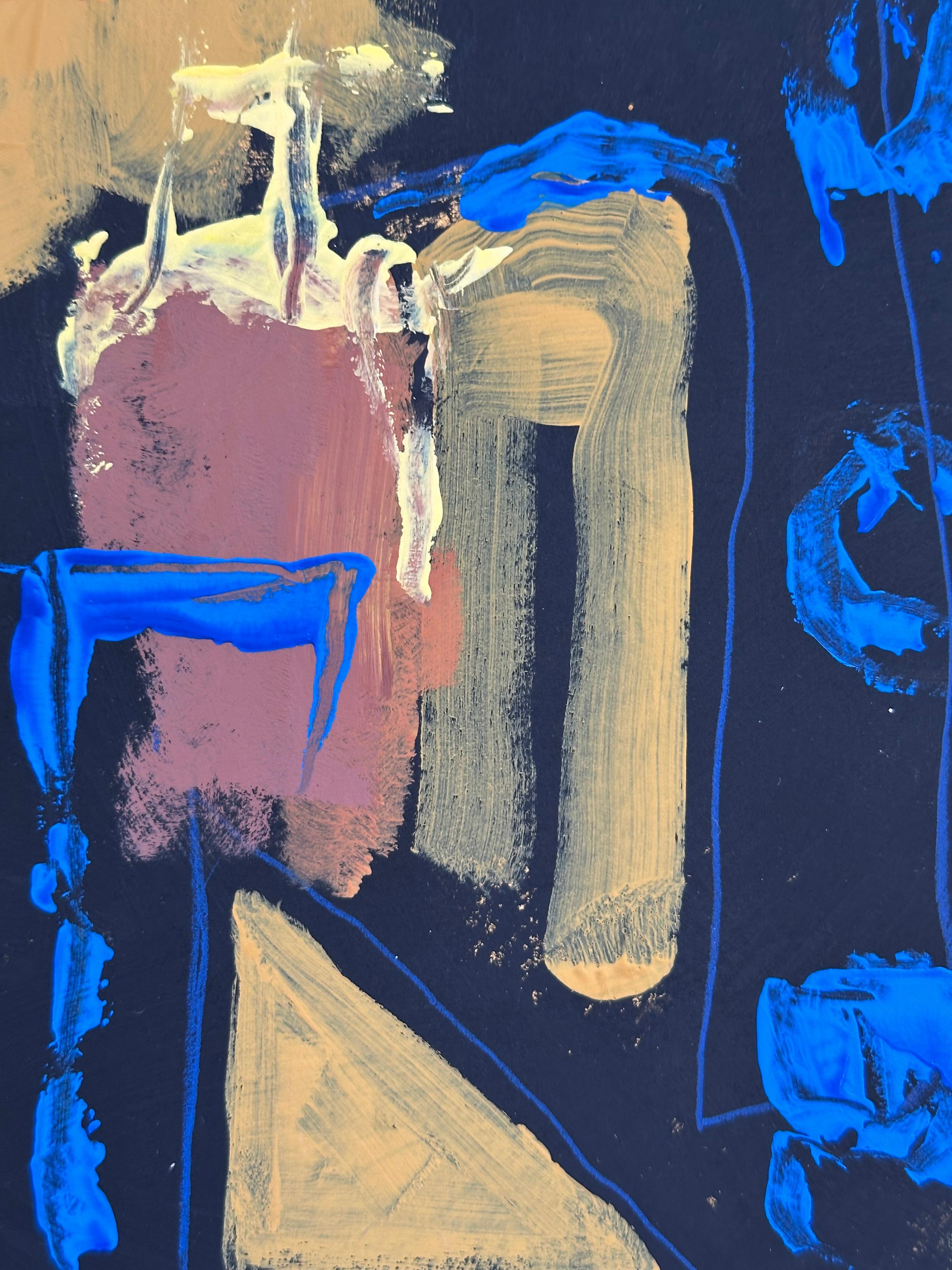 Desmond McLean (1929-2015).

Senza titolo, 1960 circa.

Tecnica mista su carta.

Foglio di 12,5 x 19 pollici. Senza cornice.

Nato in Irlanda

Ha studiato: Heatherly School of Art, Londra; American School of Art, New York; Hunter College, NYC con
