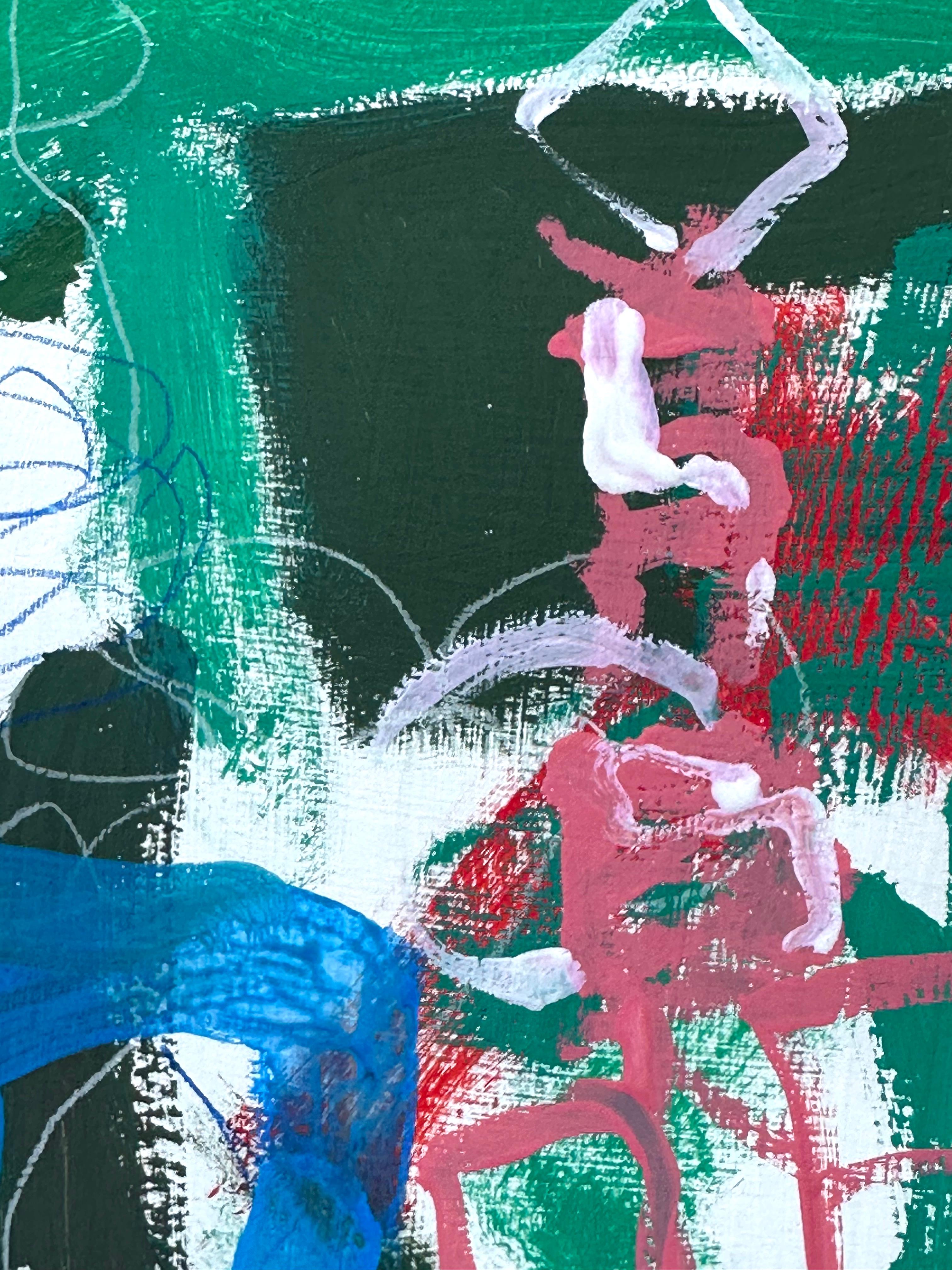 Peinture expressionniste abstraite sans titre en vente 2